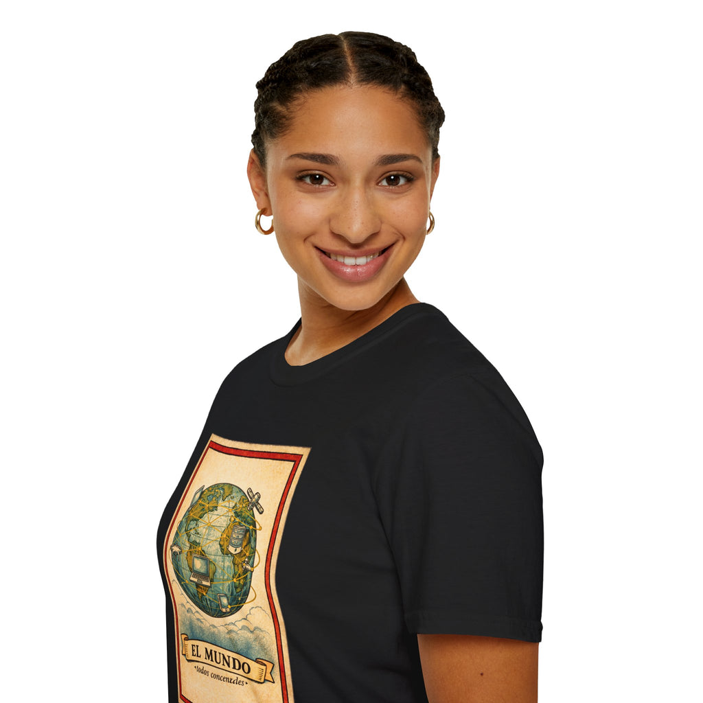 El Mundo Vintage Globe T-Shirt — Retro Travel Map Tee