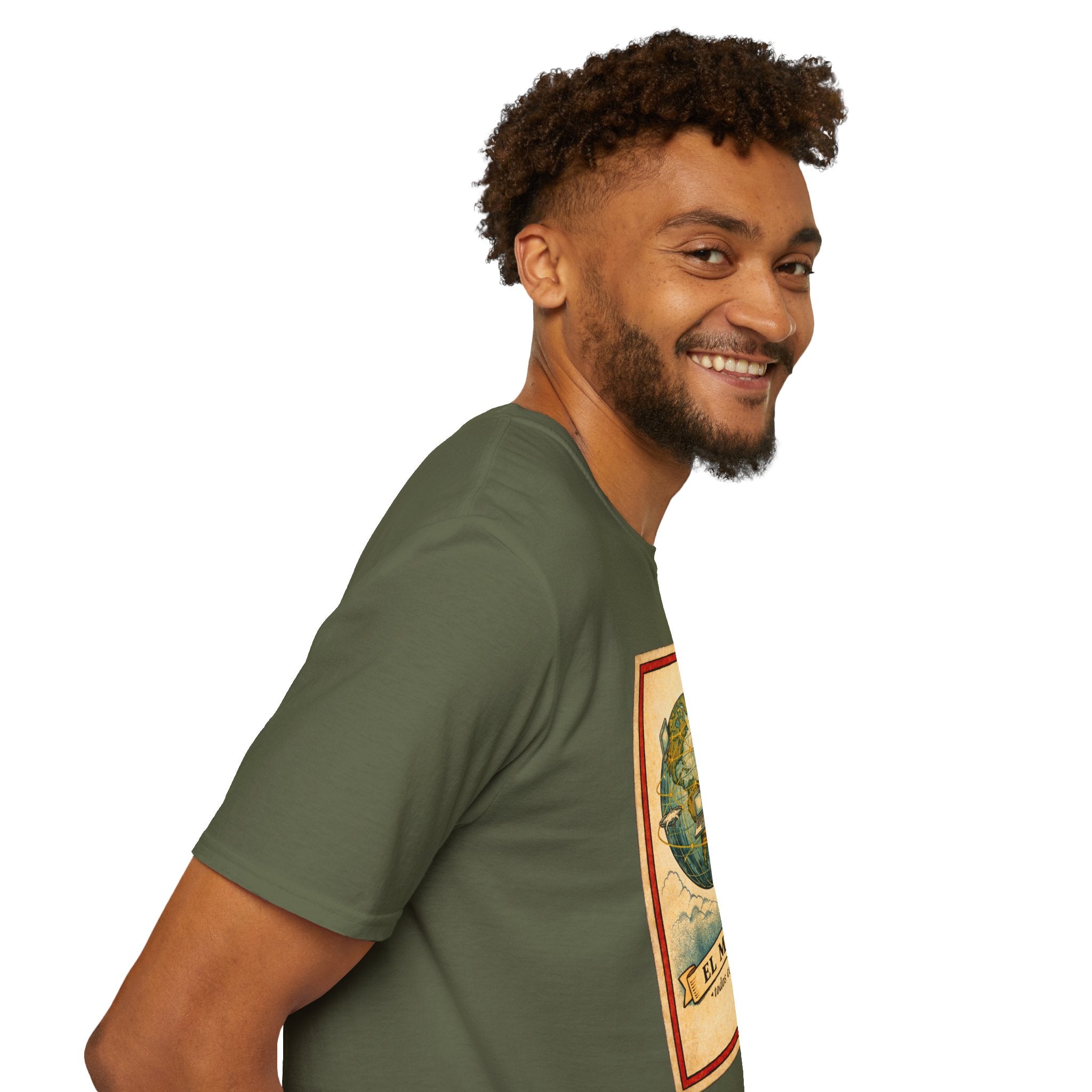 El Mundo Vintage Globe T-Shirt — Retro Travel Map Tee