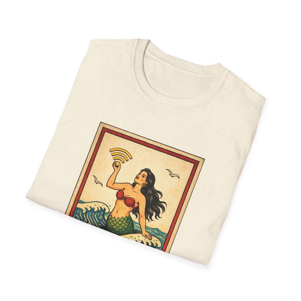 La Sirena Mermaid Tee — Vintage Lotería Art T-Shirt