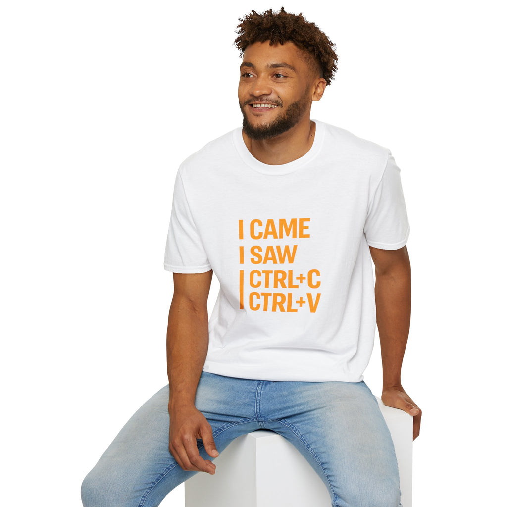 I Came I Saw CTRL+C CTRL+V T-Shirt — Funny Copy Paste Graphic Tee for Coders & Students