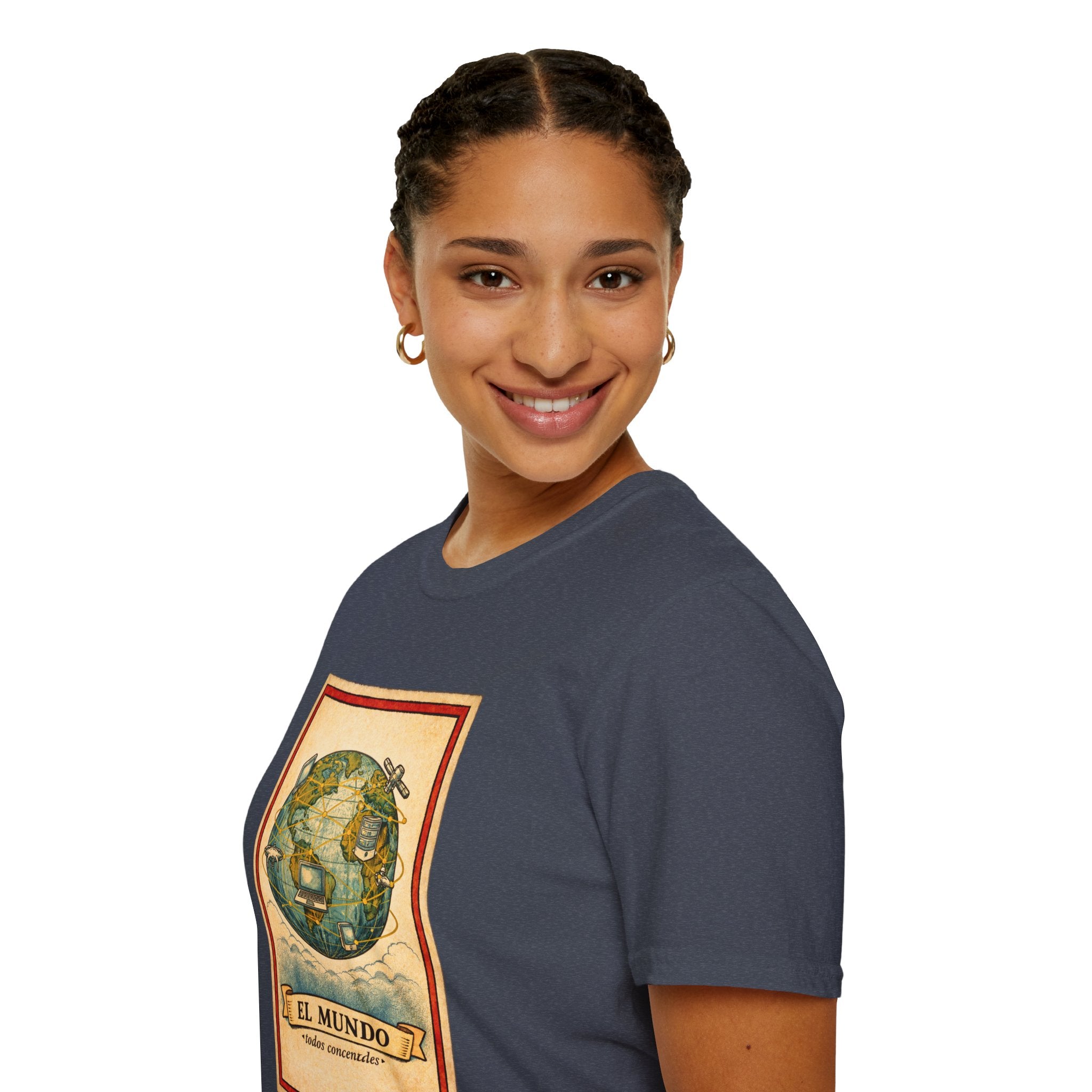 El Mundo Vintage Globe T-Shirt — Retro Travel Map Tee