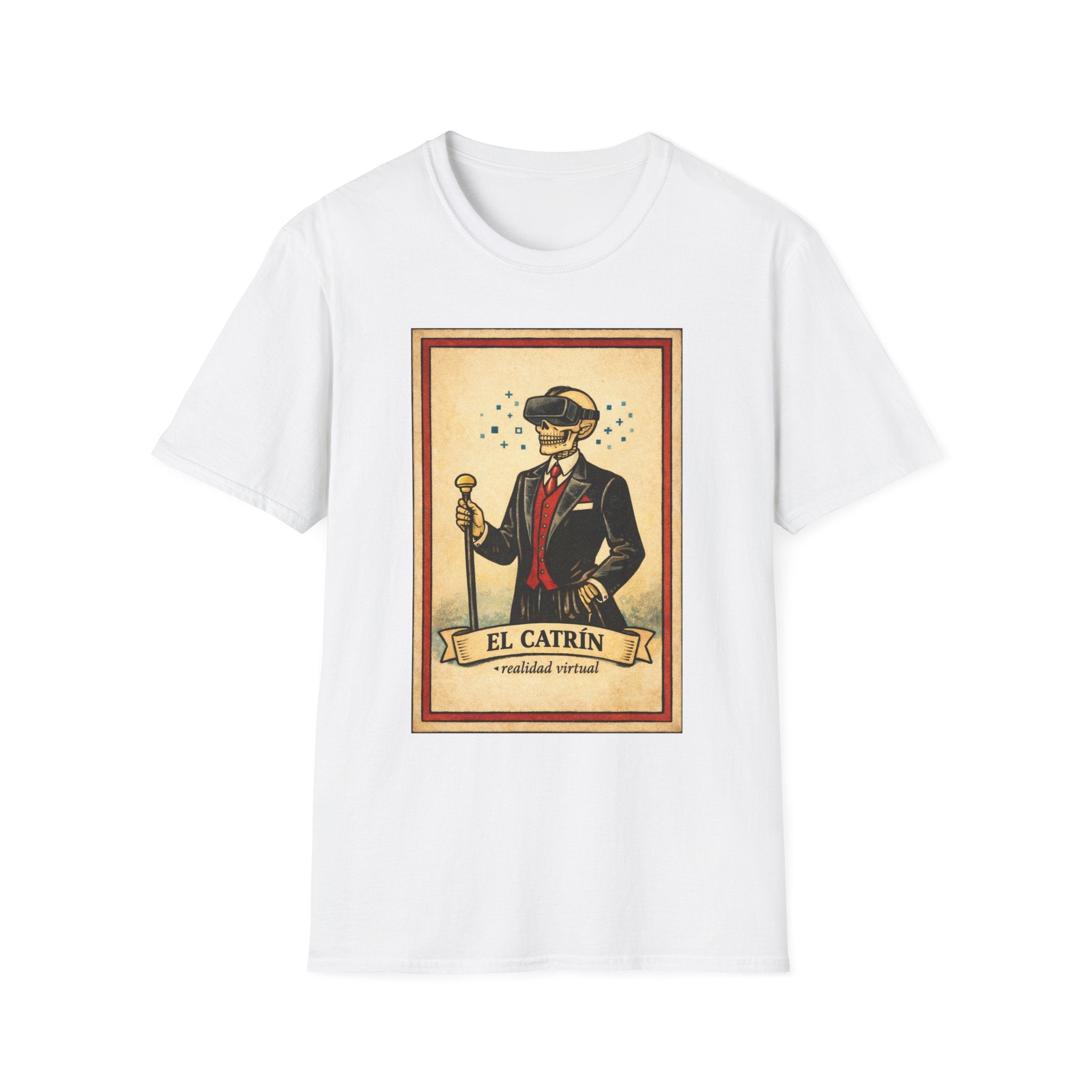 El Catrín Vintage Graphic T-Shirt — Día de los Muertos Gentleman Design
