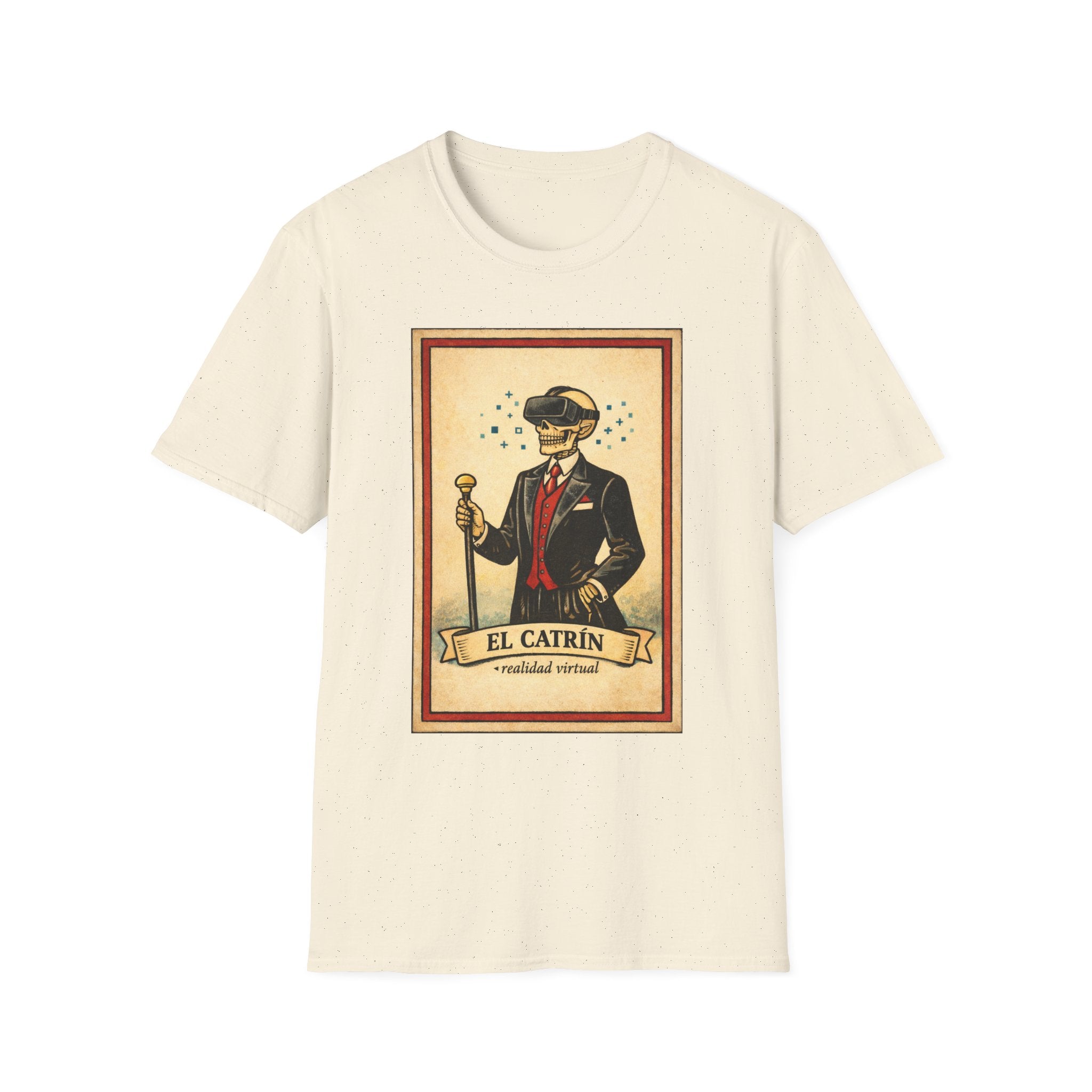 El Catrín Vintage Graphic T-Shirt — Día de los Muertos Gentleman Design