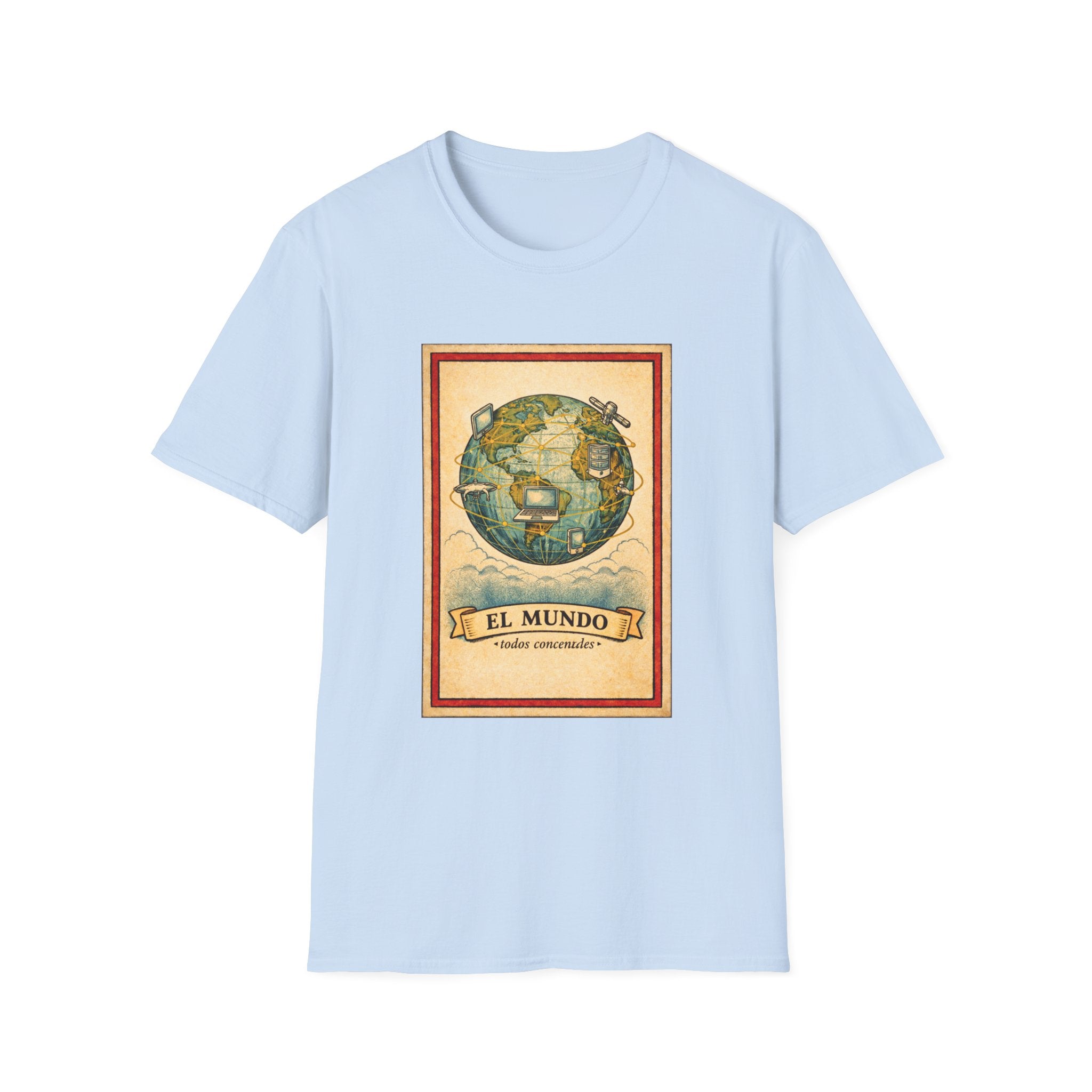 El Mundo Vintage Globe T-Shirt — Retro Travel Map Tee