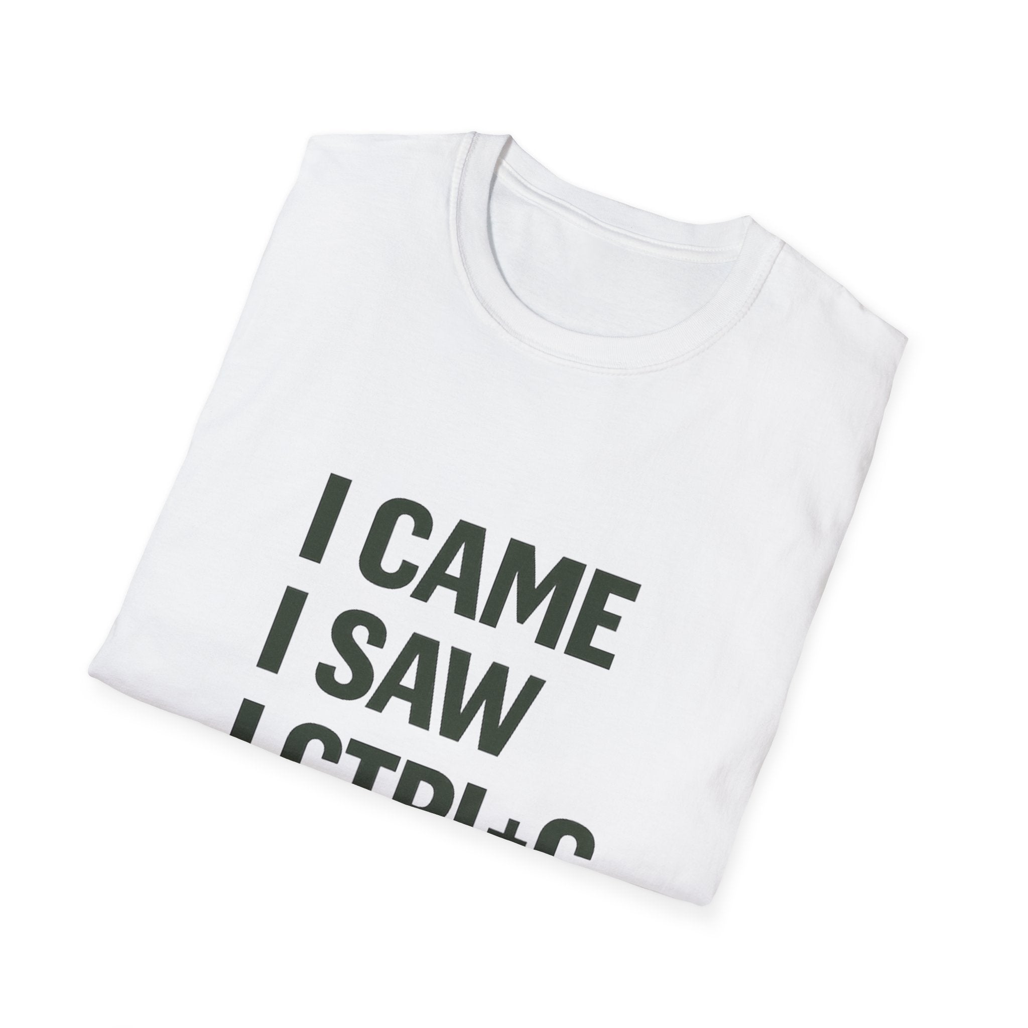 I Came I Saw CTRL+C CTRL+V T-Shirt — Funny Programmer Copy Paste Graphic Tee