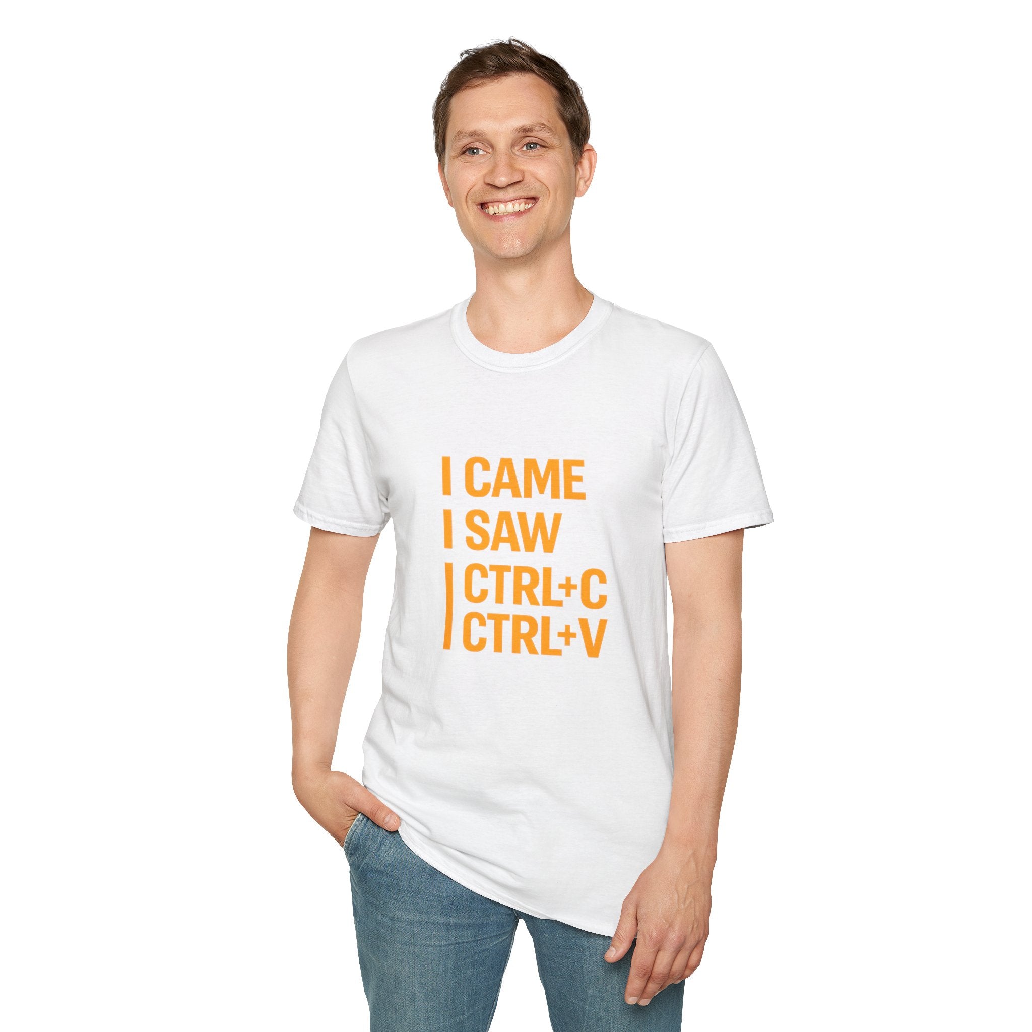 I Came I Saw CTRL+C CTRL+V T-Shirt — Funny Copy Paste Graphic Tee for Coders & Students