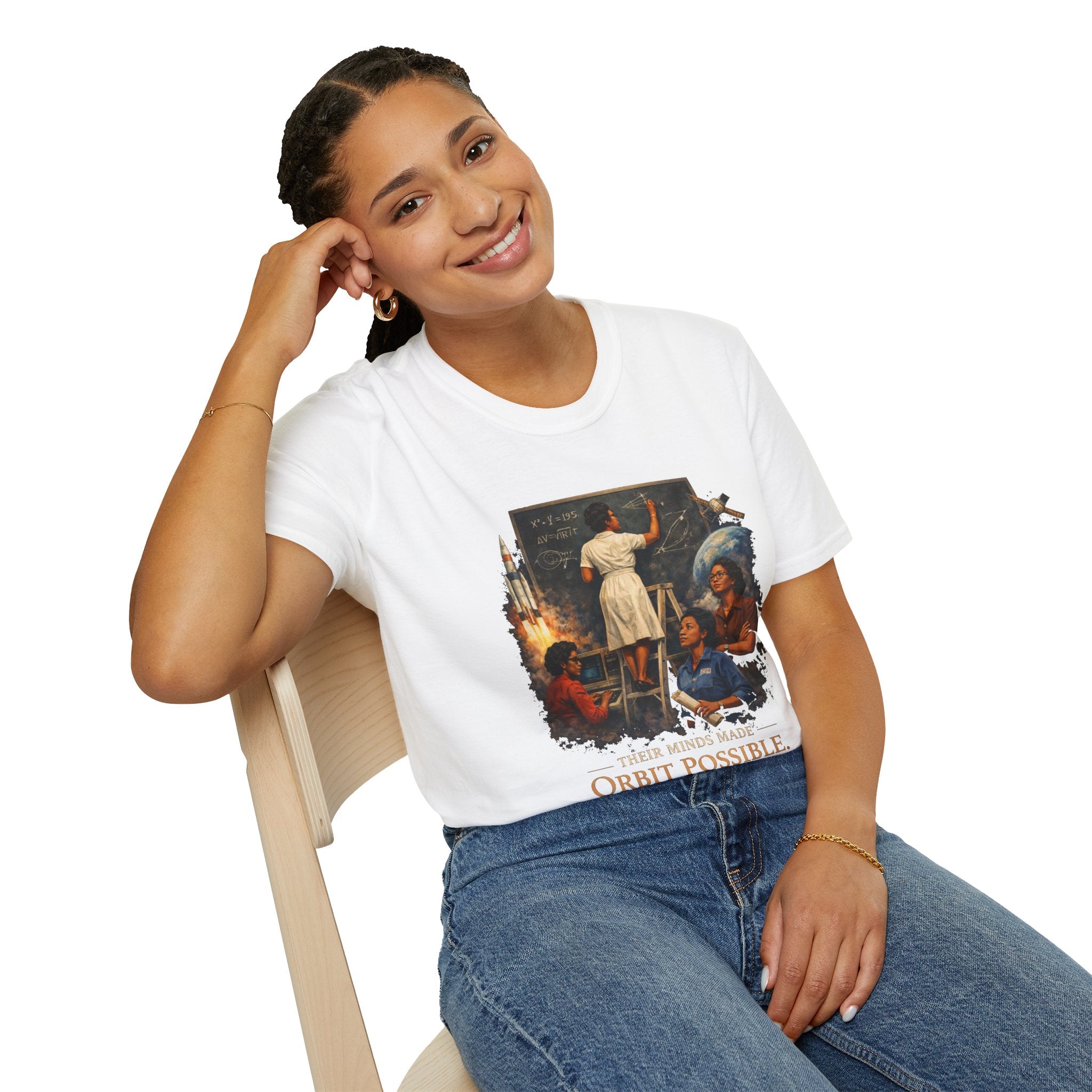 T‑Shirt — 'They Dreamed Made Orbit Possible' Vintage Space Exploration Tee