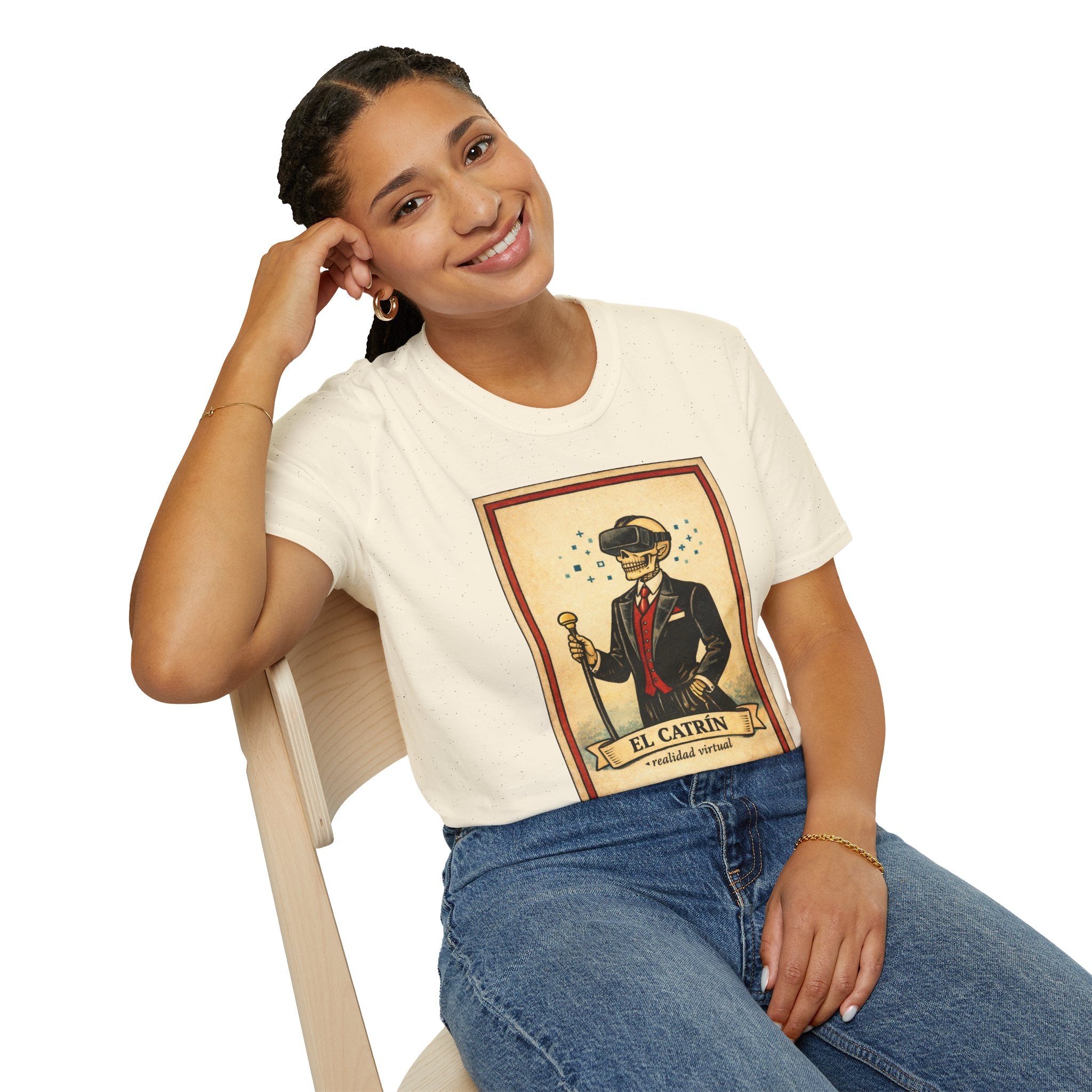 El Catrín Vintage Graphic T-Shirt — Día de los Muertos Gentleman Design