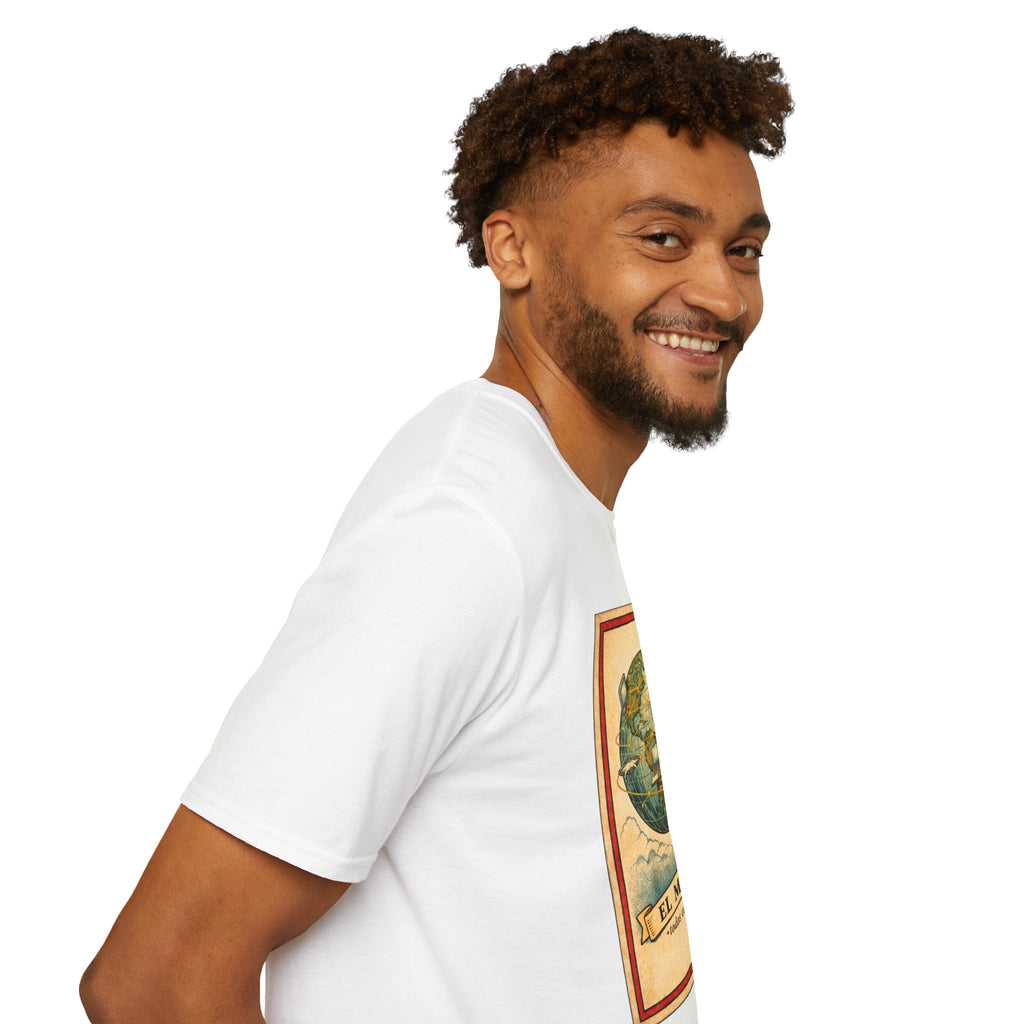 El Mundo Vintage Globe T-Shirt — Retro Travel Map Tee