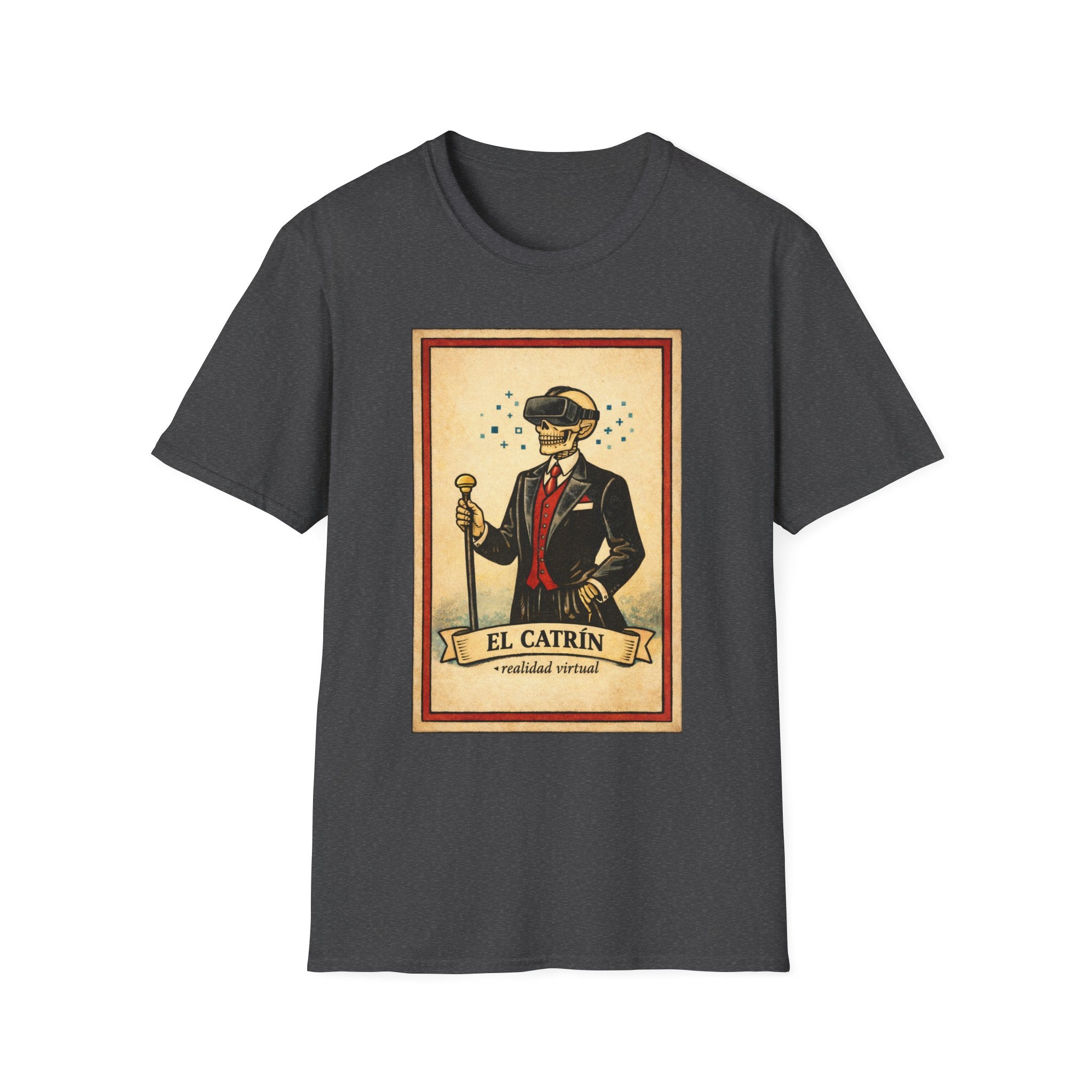 El Catrín Vintage Graphic T-Shirt — Día de los Muertos Gentleman Design