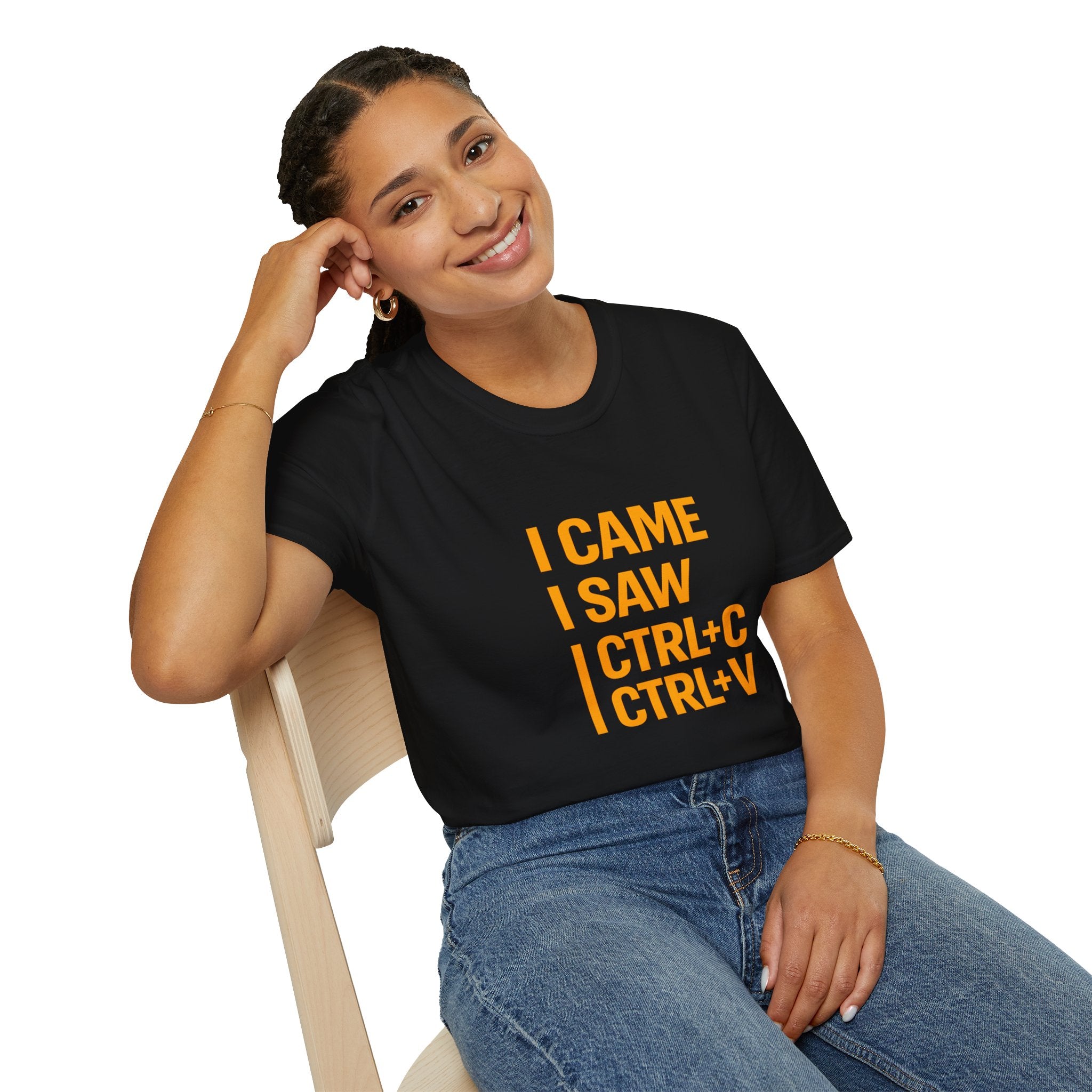 I Came I Saw CTRL+C CTRL+V T-Shirt — Funny Copy Paste Graphic Tee for Coders & Students