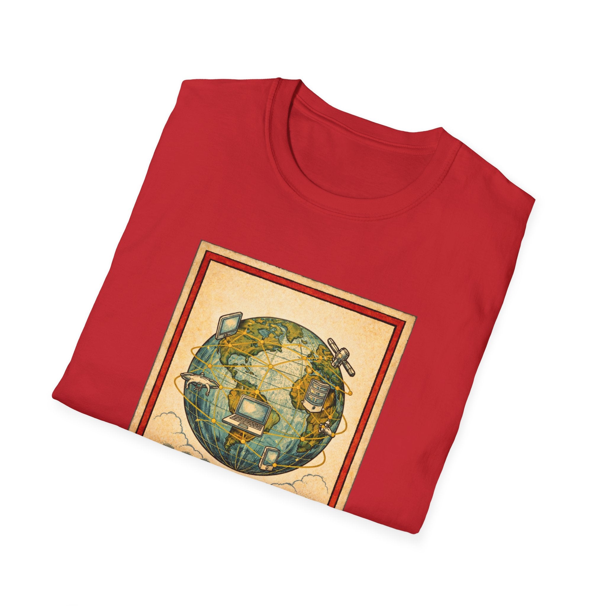 El Mundo Vintage Globe T-Shirt — Retro Travel Map Tee