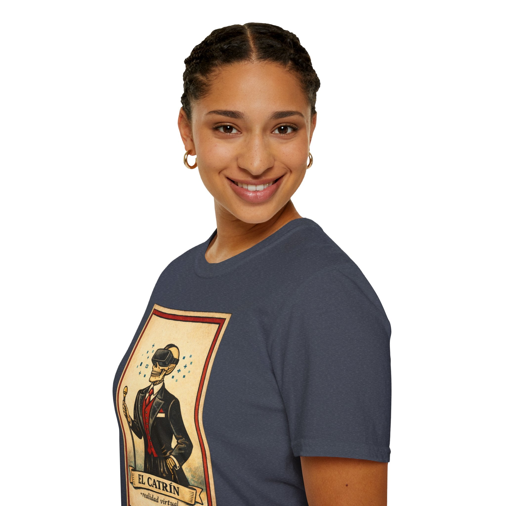 El Catrín Vintage Graphic T-Shirt — Día de los Muertos Gentleman Design