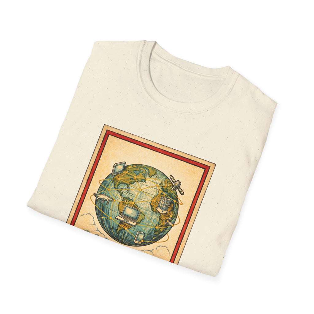 El Mundo Vintage Globe T-Shirt — Retro Travel Map Tee