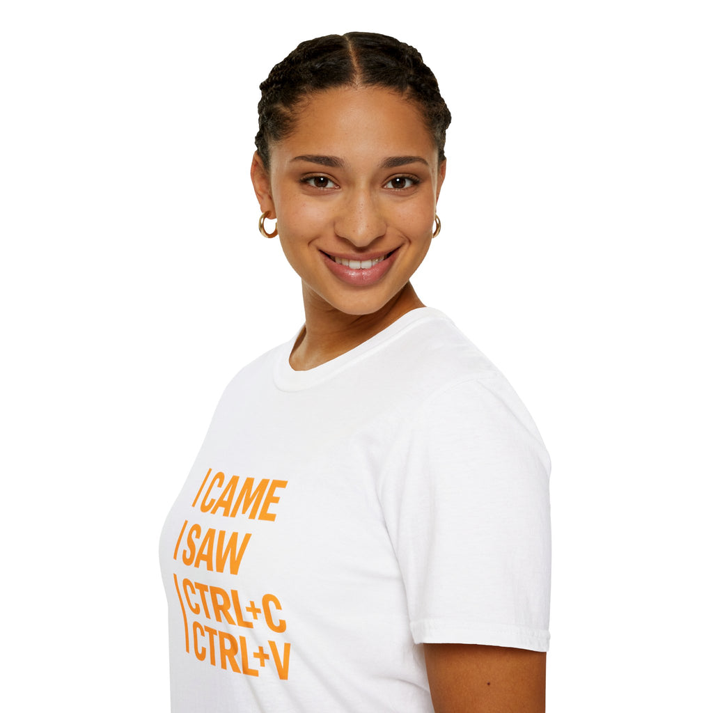I Came I Saw CTRL+C CTRL+V T-Shirt — Funny Copy Paste Graphic Tee for Coders & Students