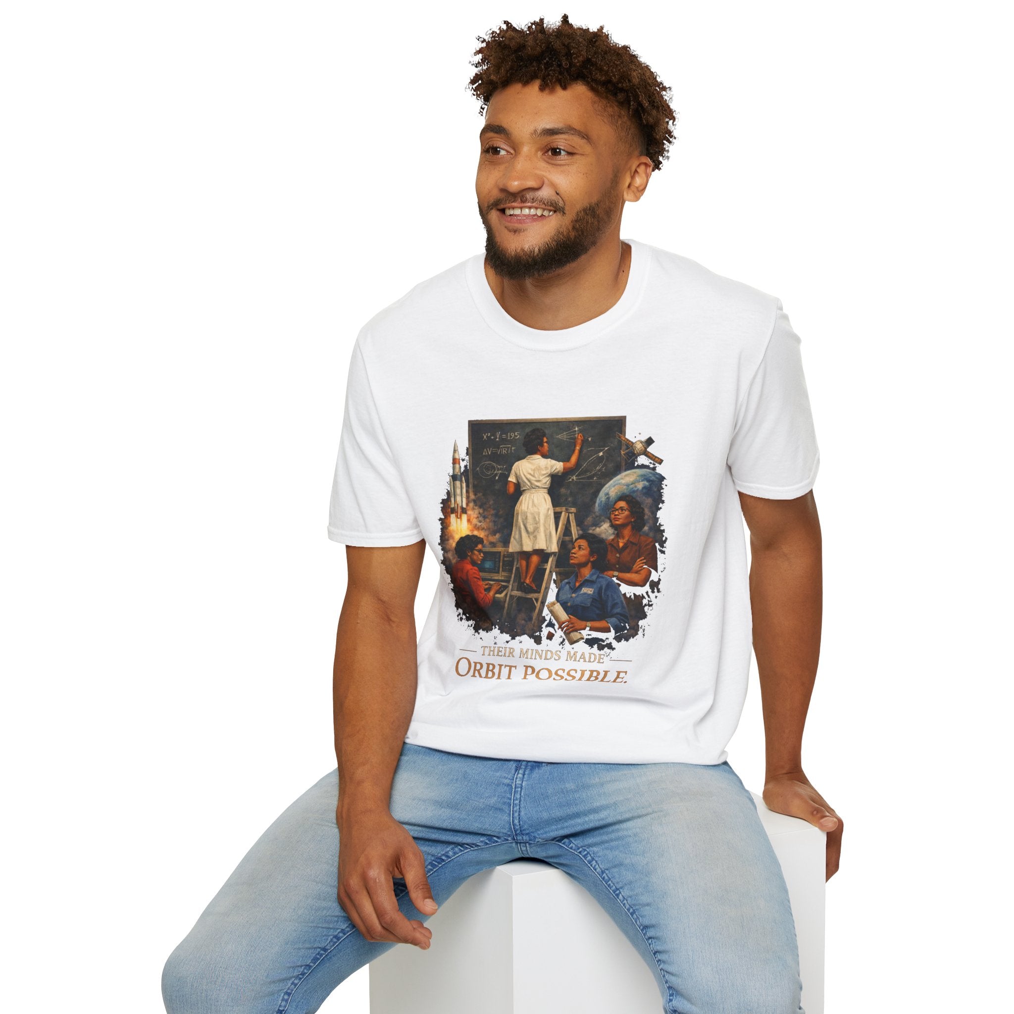 T‑Shirt — 'They Dreamed Made Orbit Possible' Vintage Space Exploration Tee