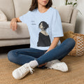Girl, Same. T-Shirt — Graphic Casual Tee with Moody Portrait