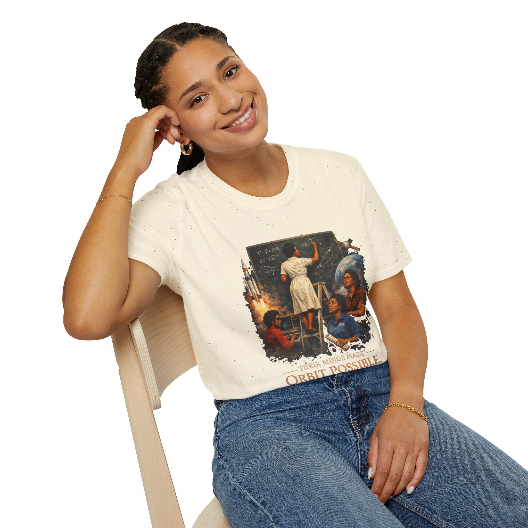 T‑Shirt — 'They Dreamed Made Orbit Possible' Vintage Space Exploration Tee
