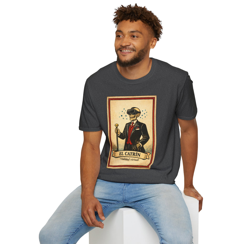 El Catrín Vintage Graphic T-Shirt — Día de los Muertos Gentleman Design
