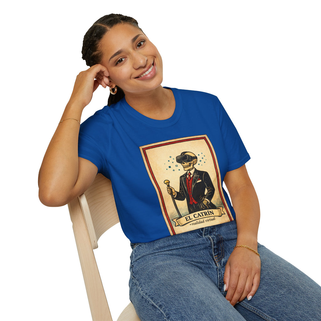 El Catrín Vintage Graphic T-Shirt — Día de los Muertos Gentleman Design