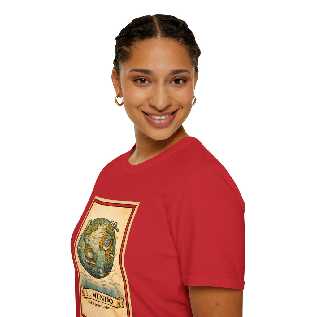 El Mundo Vintage Globe T-Shirt — Retro Travel Map Tee
