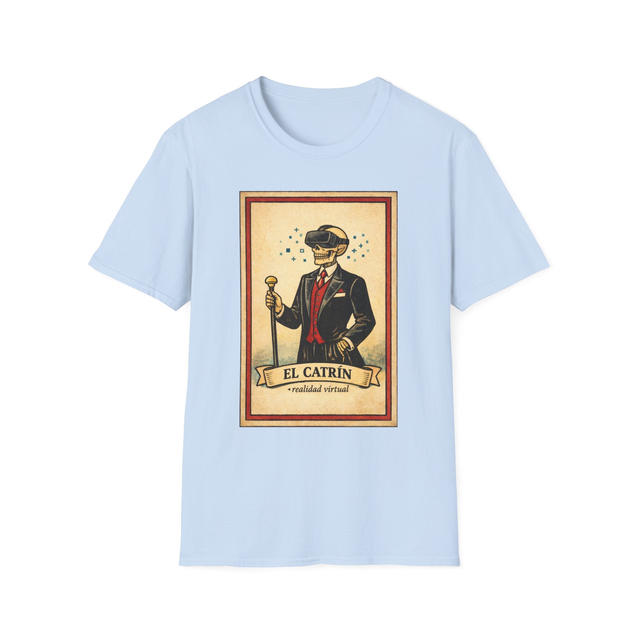 El Catrín Vintage Graphic T-Shirt — Día de los Muertos Gentleman Design