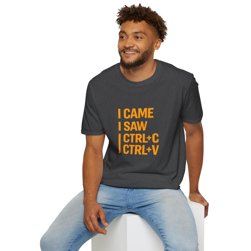 I Came I Saw CTRL+C CTRL+V T-Shirt — Funny Copy Paste Graphic Tee for Coders & Students