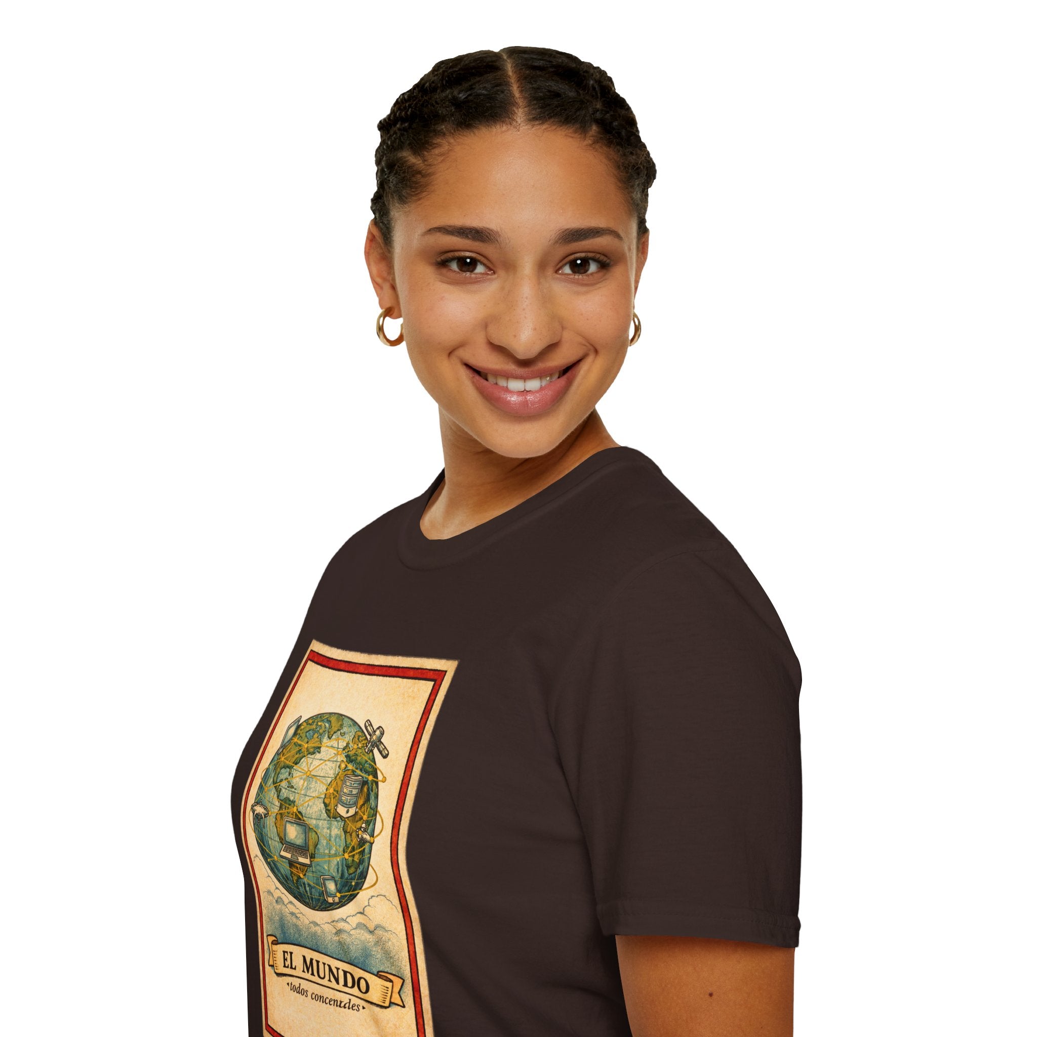 El Mundo Vintage Globe T-Shirt — Retro Travel Map Tee