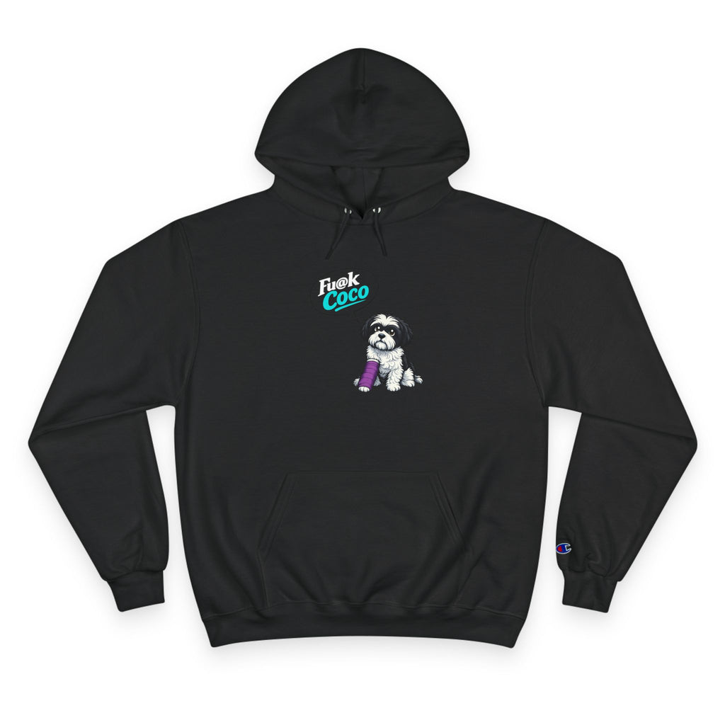 Champion Hoodie — 'F*** Coco' Retro Pup Graphic Pullover