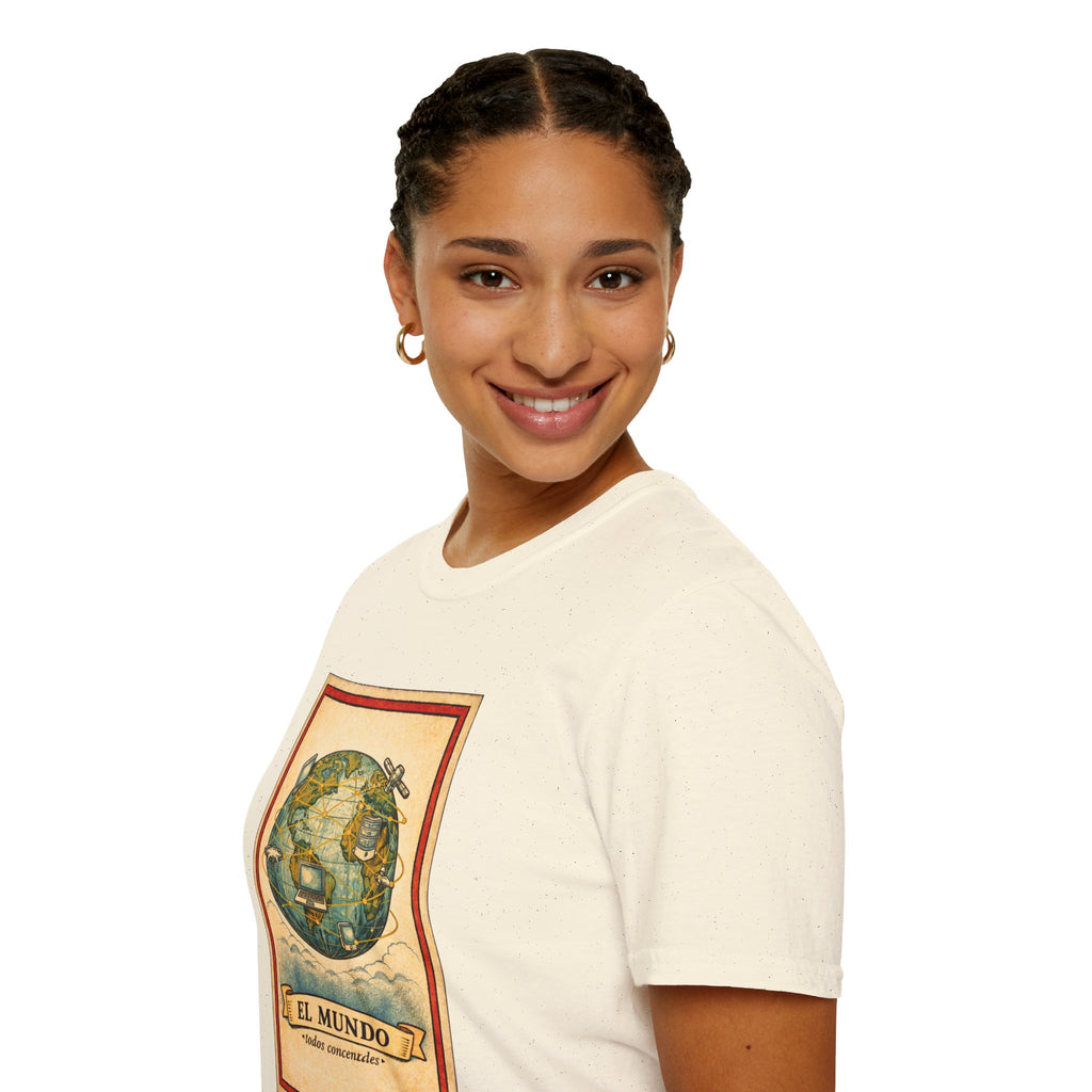 El Mundo Vintage Globe T-Shirt — Retro Travel Map Tee