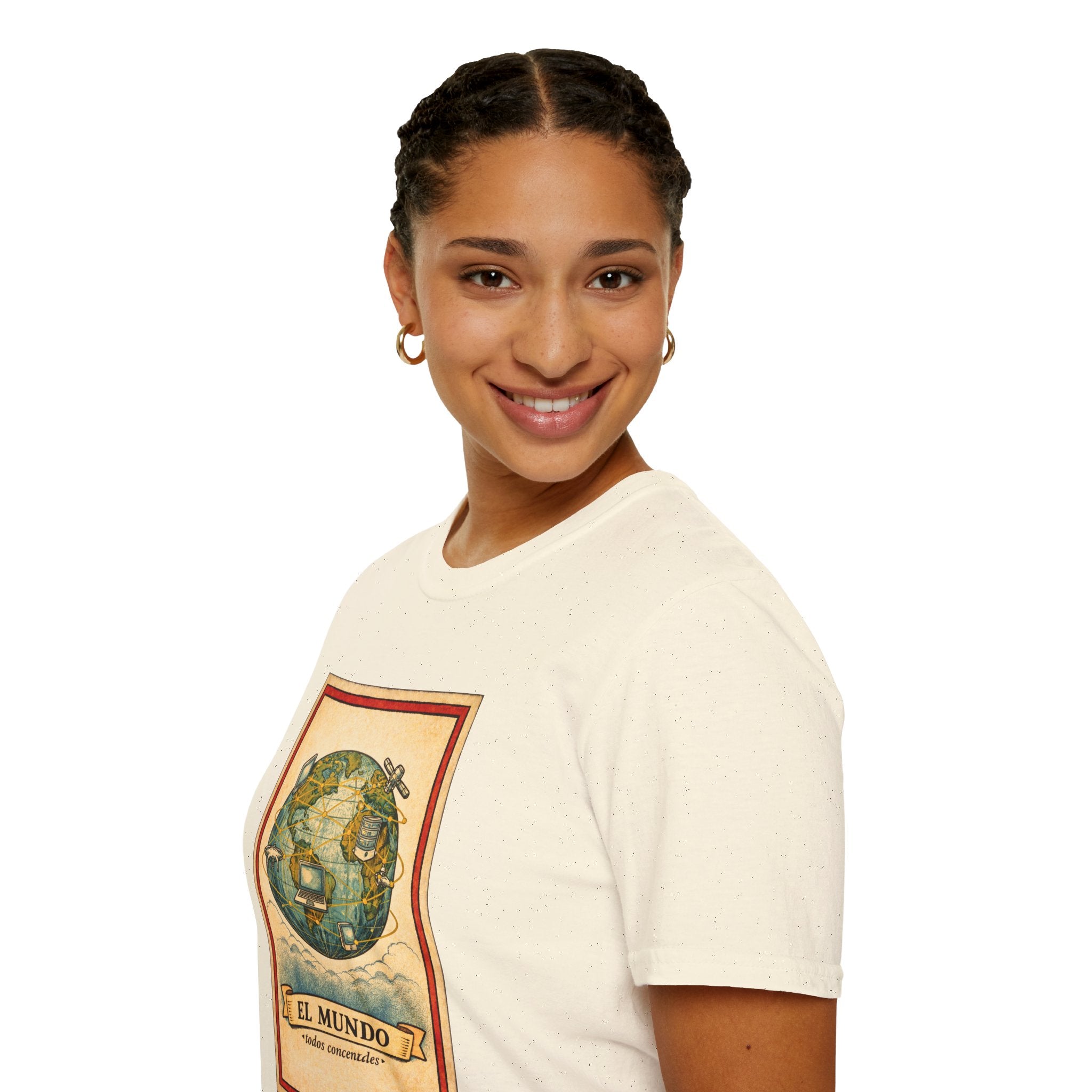 El Mundo Vintage Globe T-Shirt — Retro Travel Map Tee