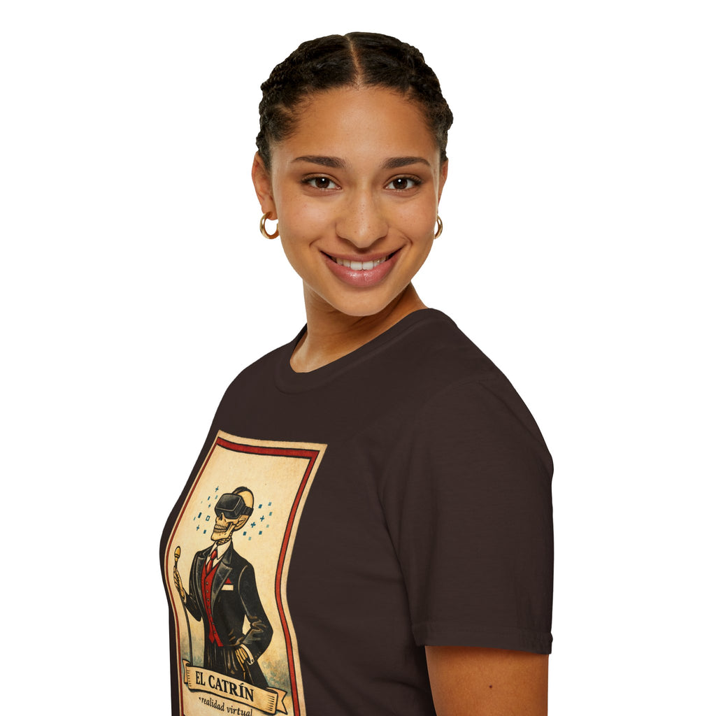 El Catrín Vintage Graphic T-Shirt — Día de los Muertos Gentleman Design