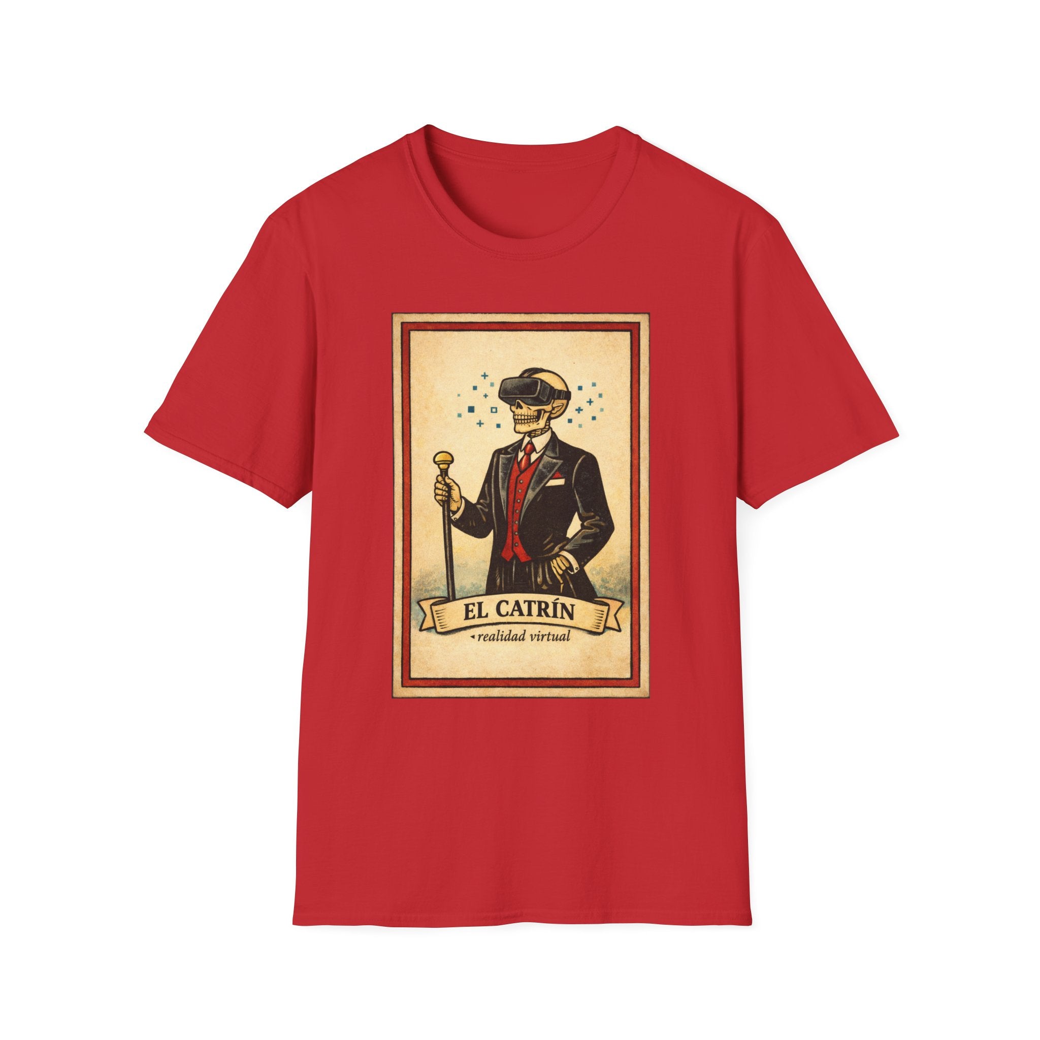 El Catrín Vintage Graphic T-Shirt — Día de los Muertos Gentleman Design
