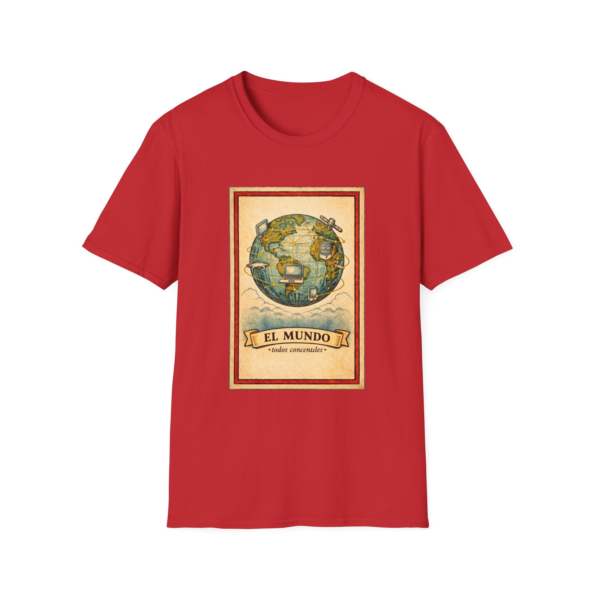 El Mundo Vintage Globe T-Shirt — Retro Travel Map Tee