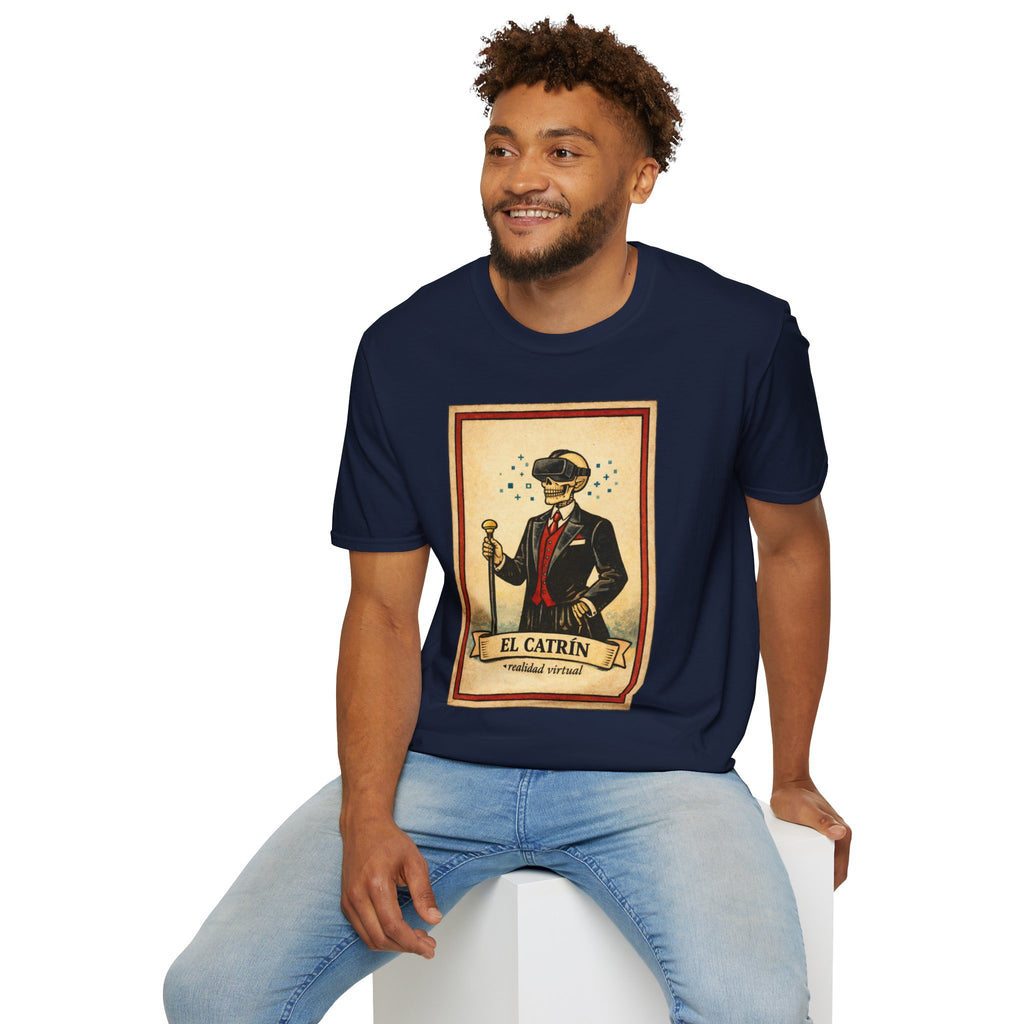 El Catrín Vintage Graphic T-Shirt — Día de los Muertos Gentleman Design