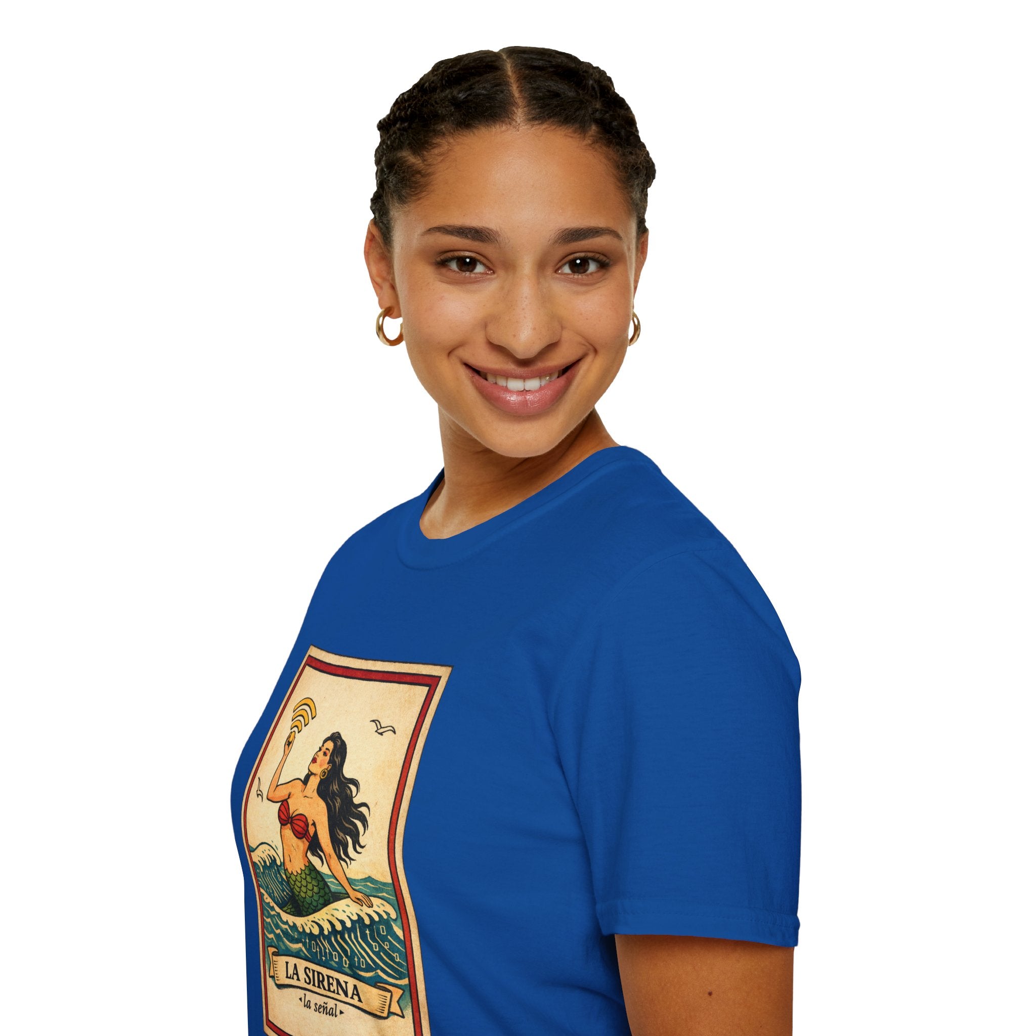 La Sirena Mermaid Tee — Vintage Lotería Art T-Shirt
