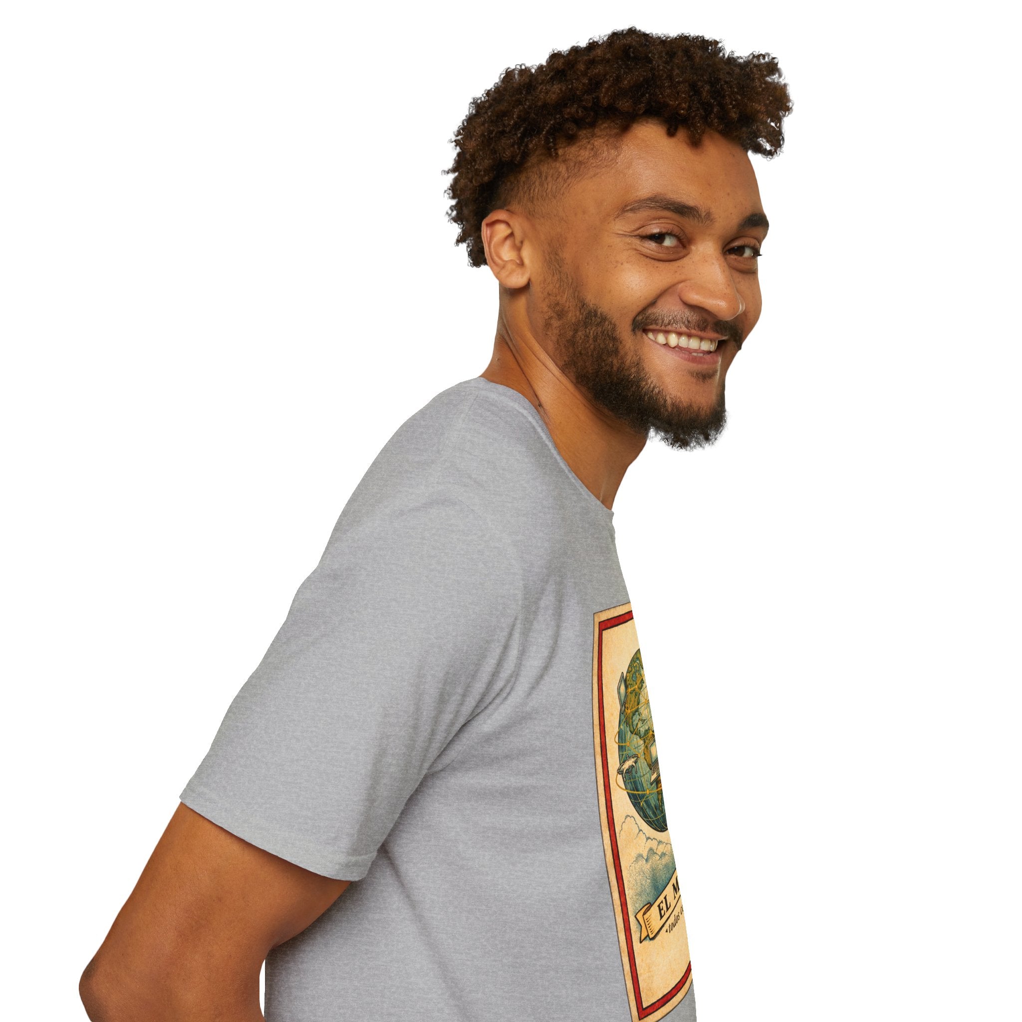 El Mundo Vintage Globe T-Shirt — Retro Travel Map Tee