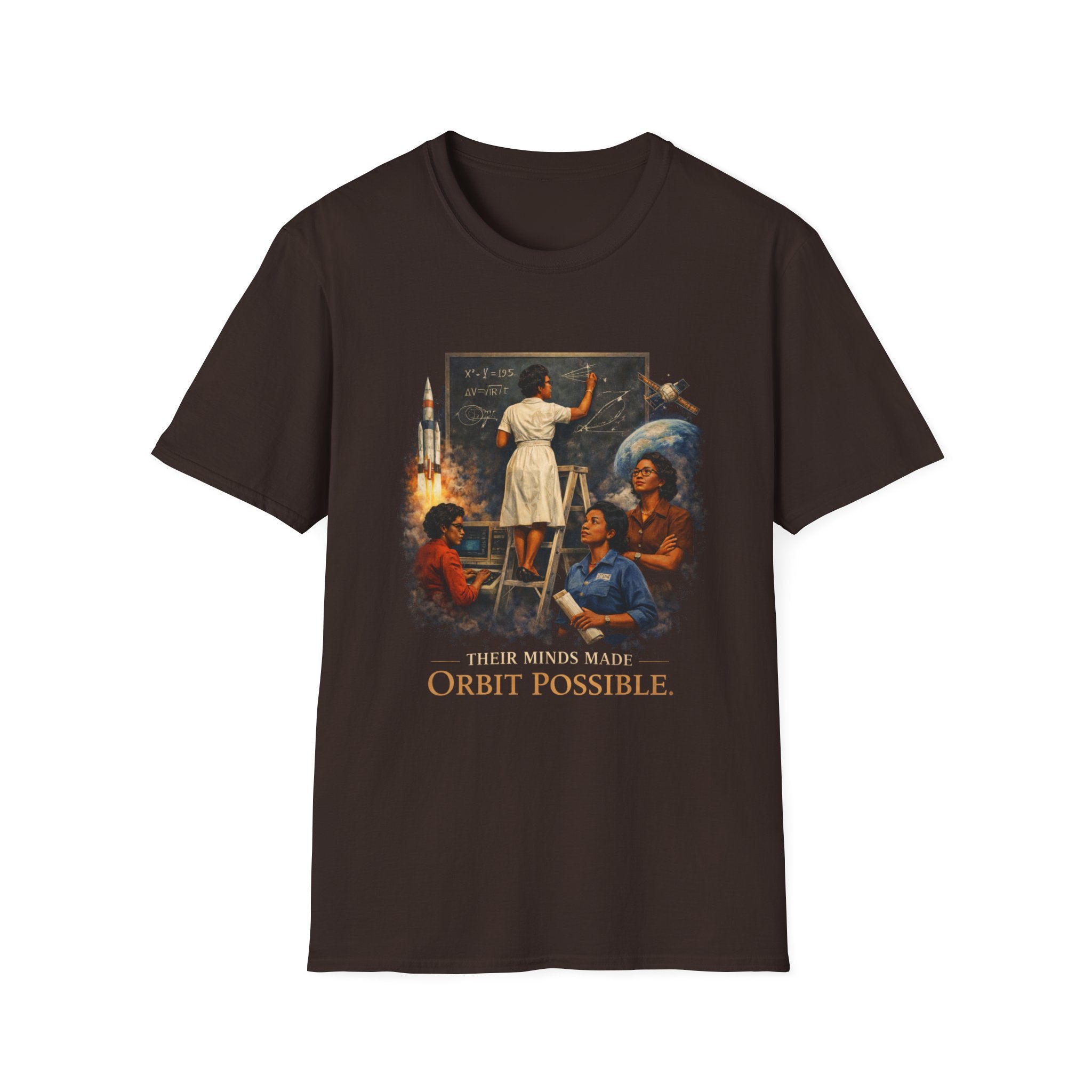 T‑Shirt — 'They Dreamed Made Orbit Possible' Vintage Space Exploration Tee