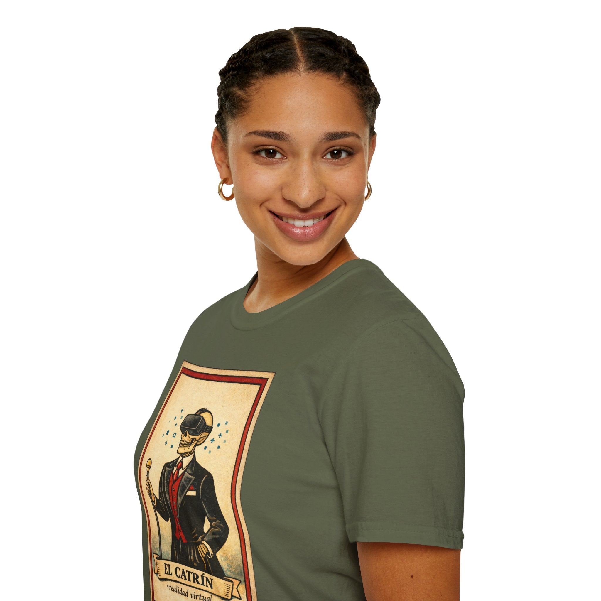 El Catrín Vintage Graphic T-Shirt — Día de los Muertos Gentleman Design