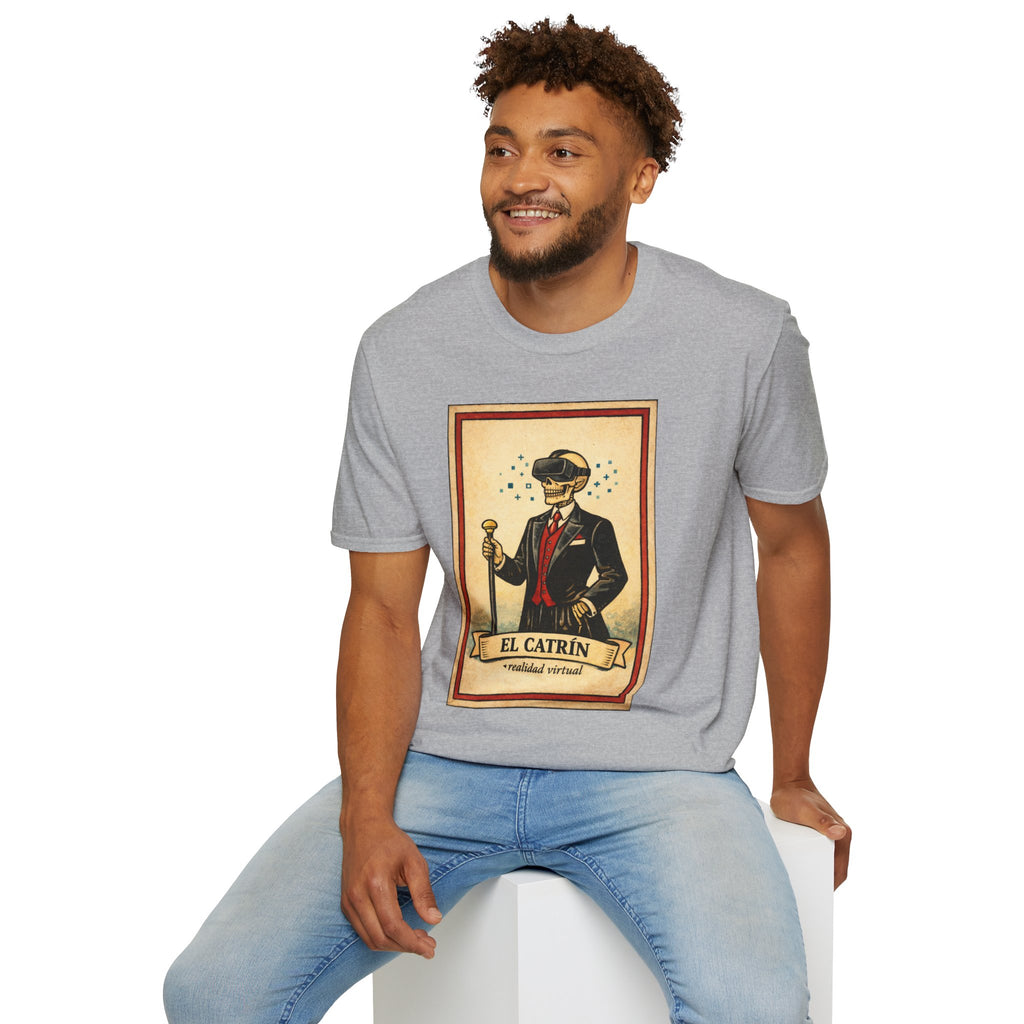 El Catrín Vintage Graphic T-Shirt — Día de los Muertos Gentleman Design