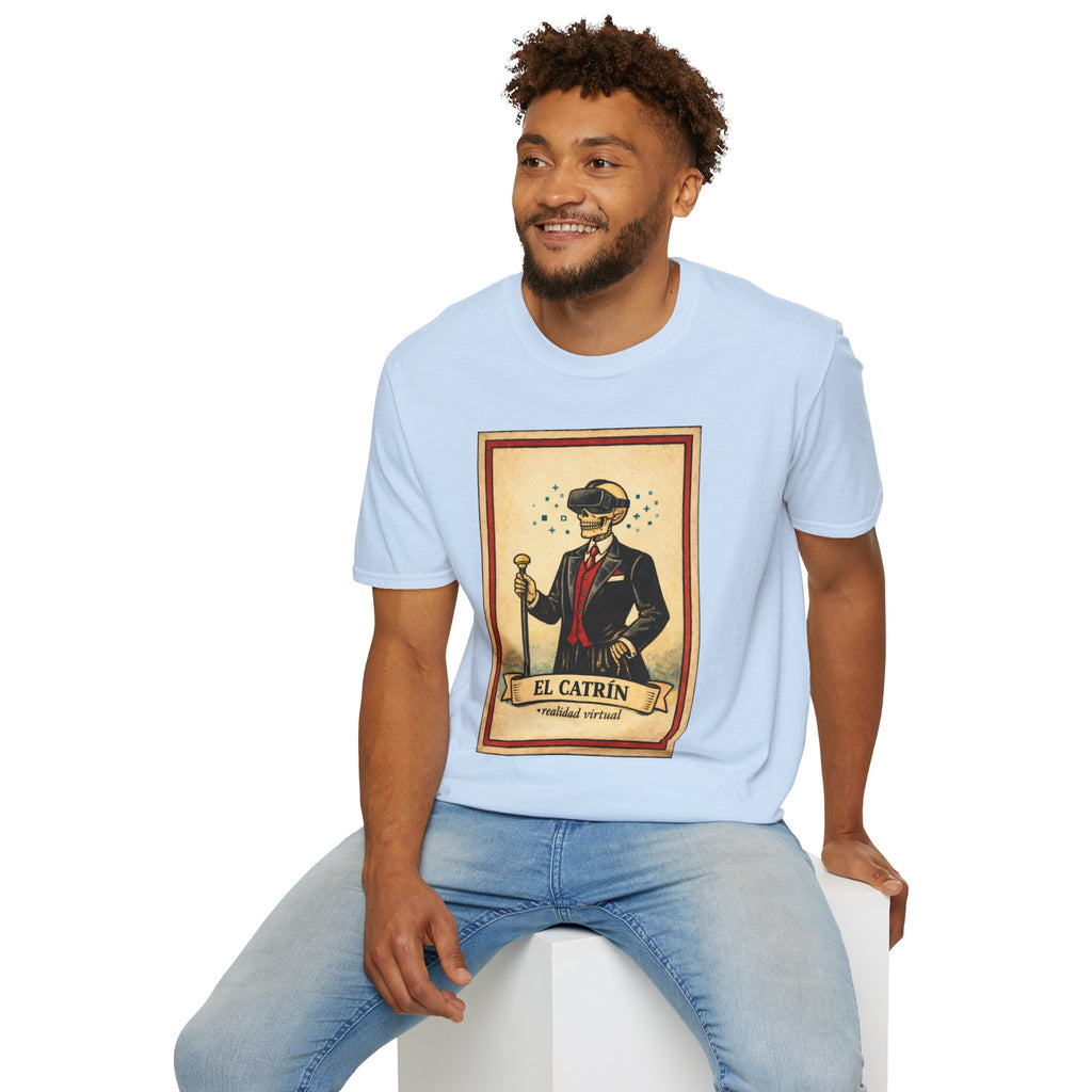 El Catrín Vintage Graphic T-Shirt — Día de los Muertos Gentleman Design