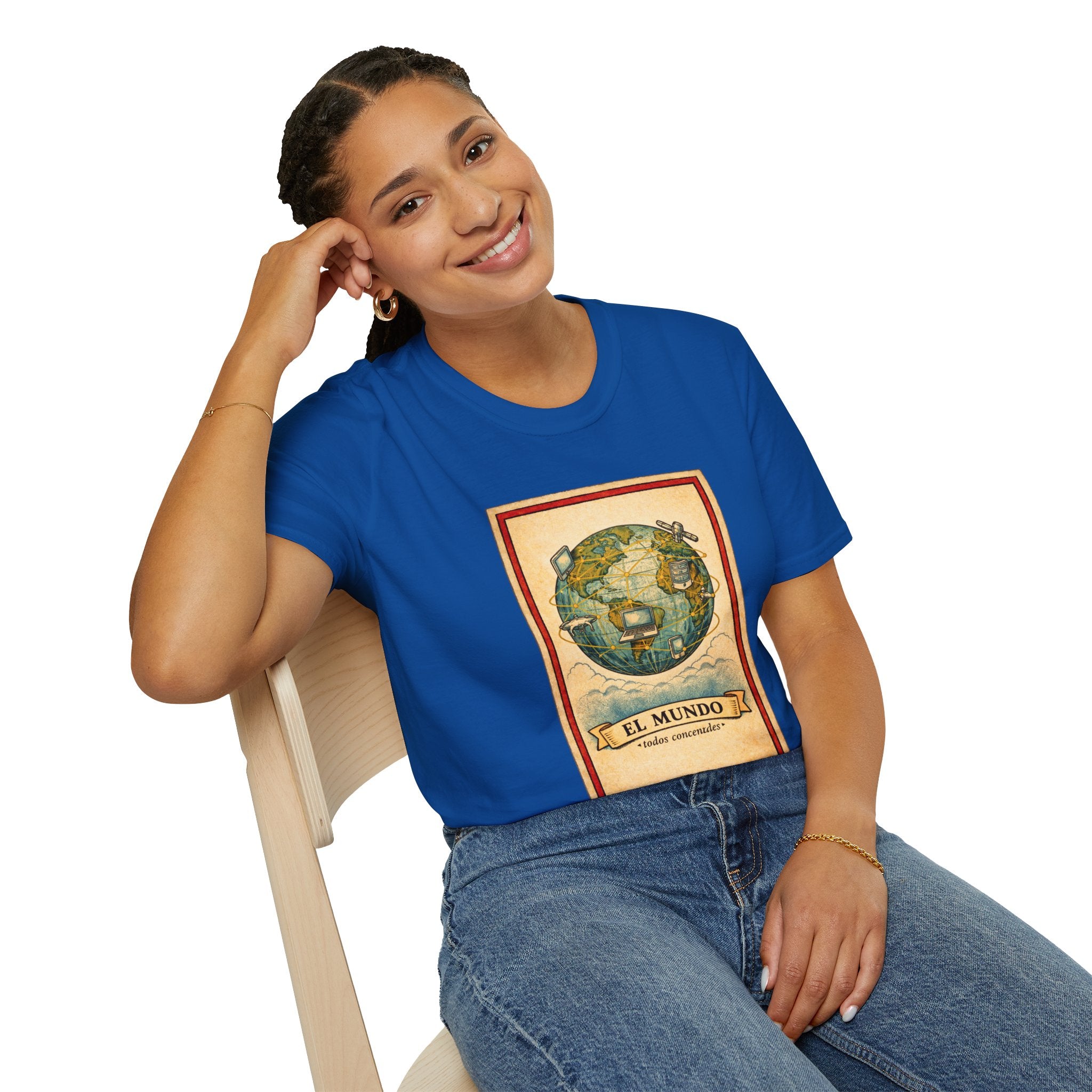El Mundo Vintage Globe T-Shirt — Retro Travel Map Tee