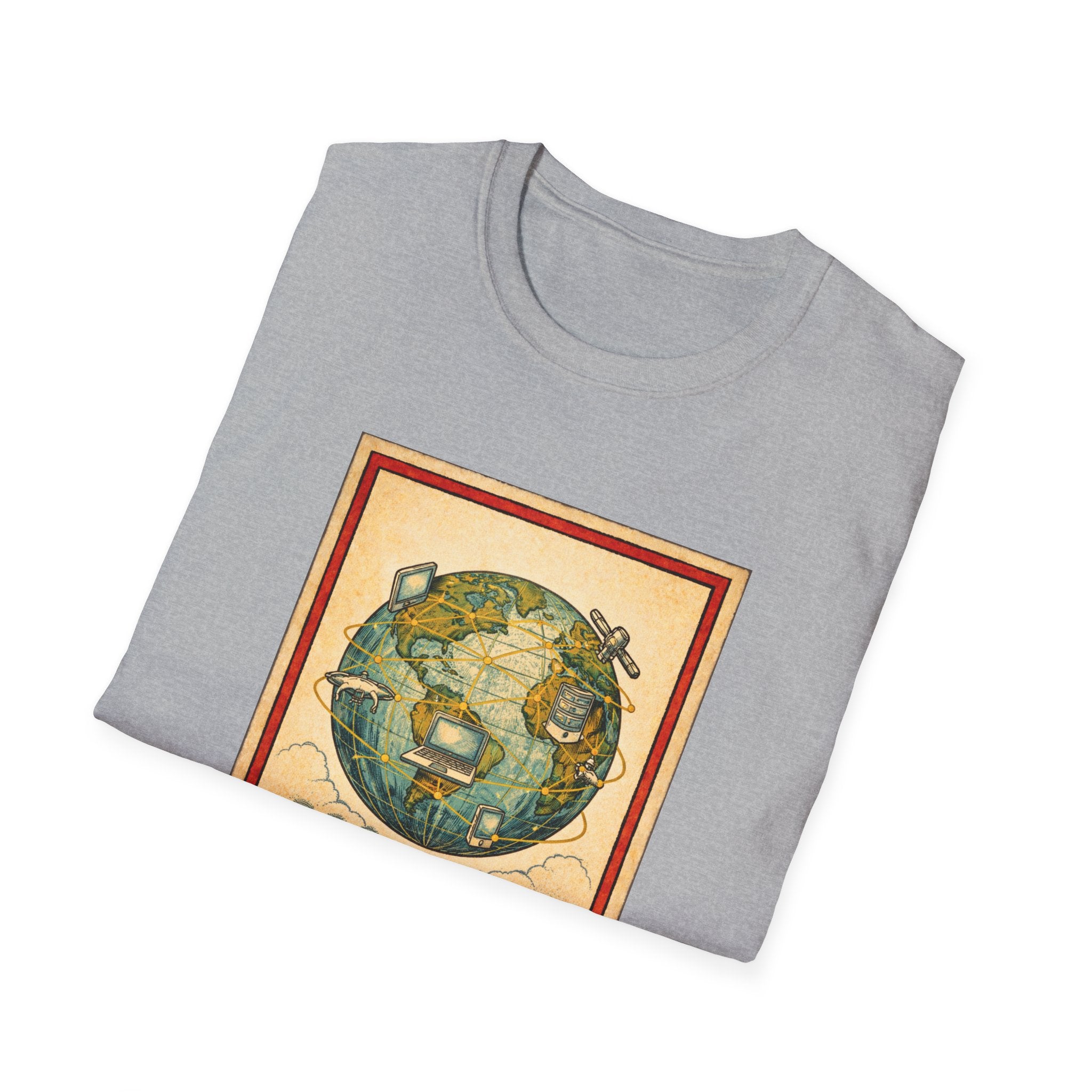El Mundo Vintage Globe T-Shirt — Retro Travel Map Tee