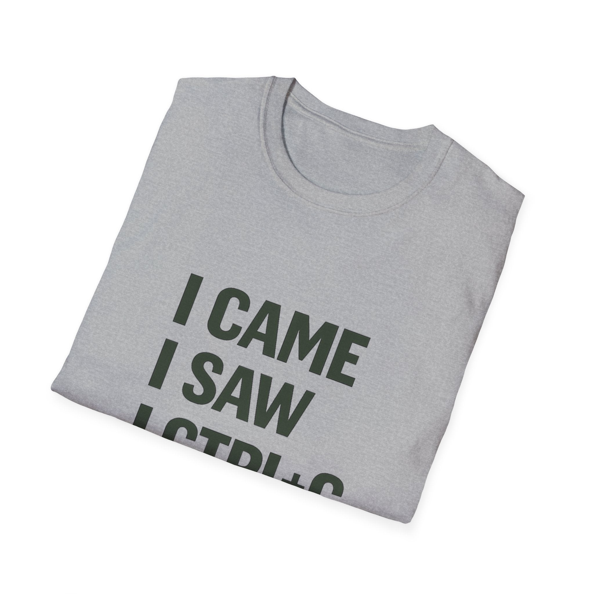 I Came I Saw CTRL+C CTRL+V T-Shirt — Funny Programmer Copy Paste Graphic Tee