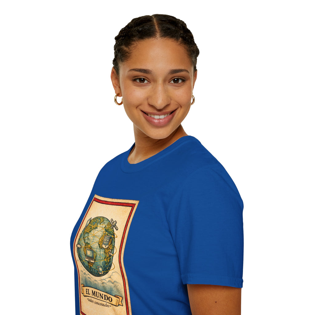 El Mundo Vintage Globe T-Shirt — Retro Travel Map Tee
