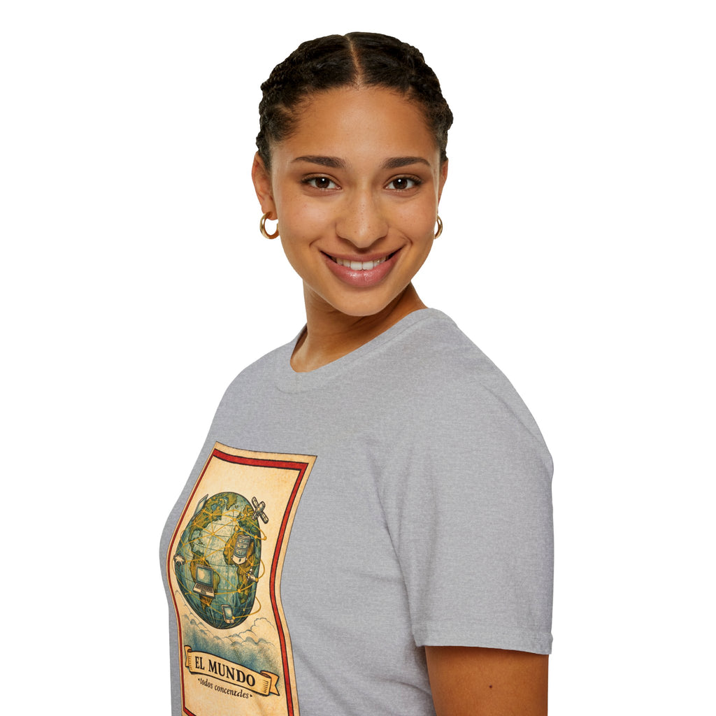 El Mundo Vintage Globe T-Shirt — Retro Travel Map Tee