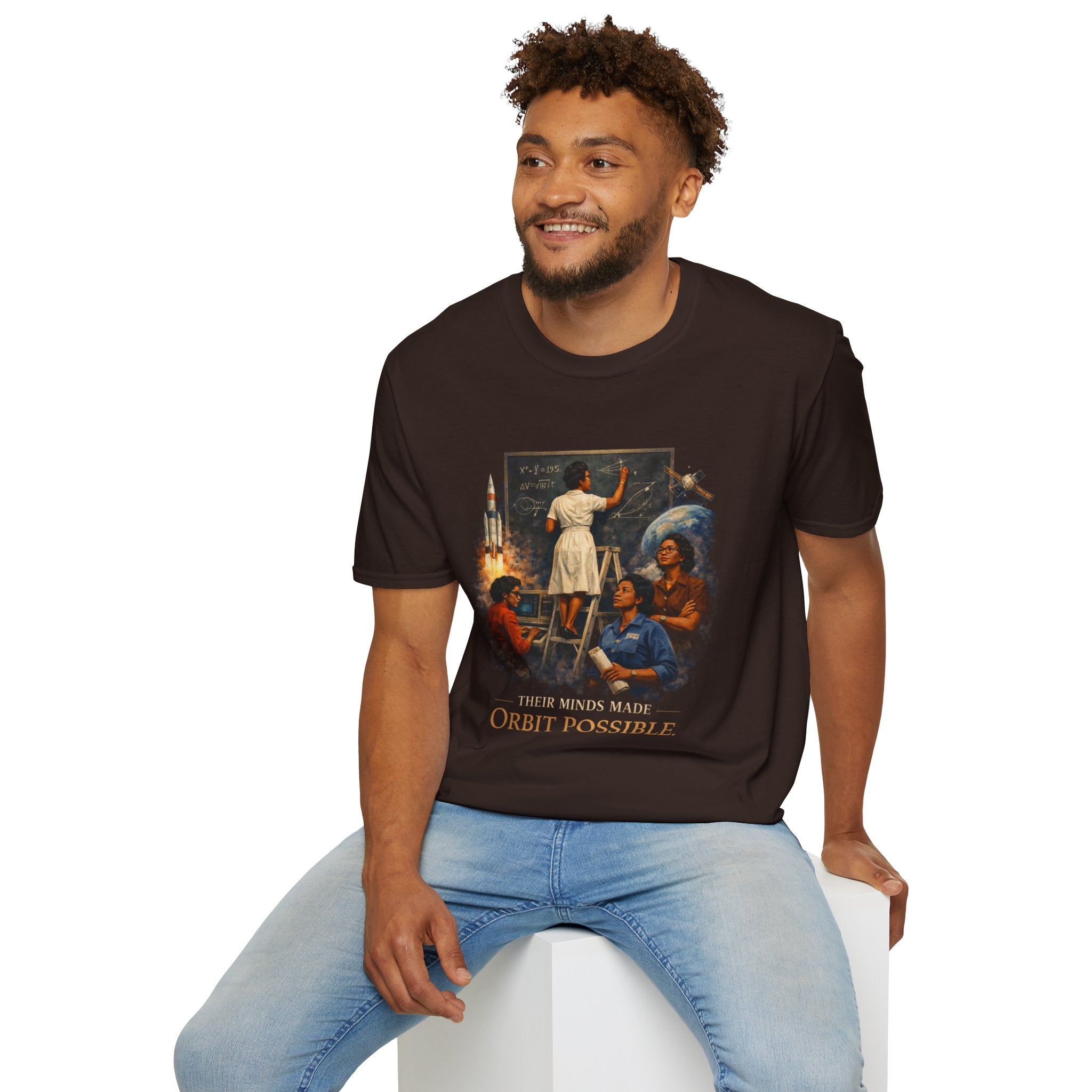 T‑Shirt — 'They Dreamed Made Orbit Possible' Vintage Space Exploration Tee